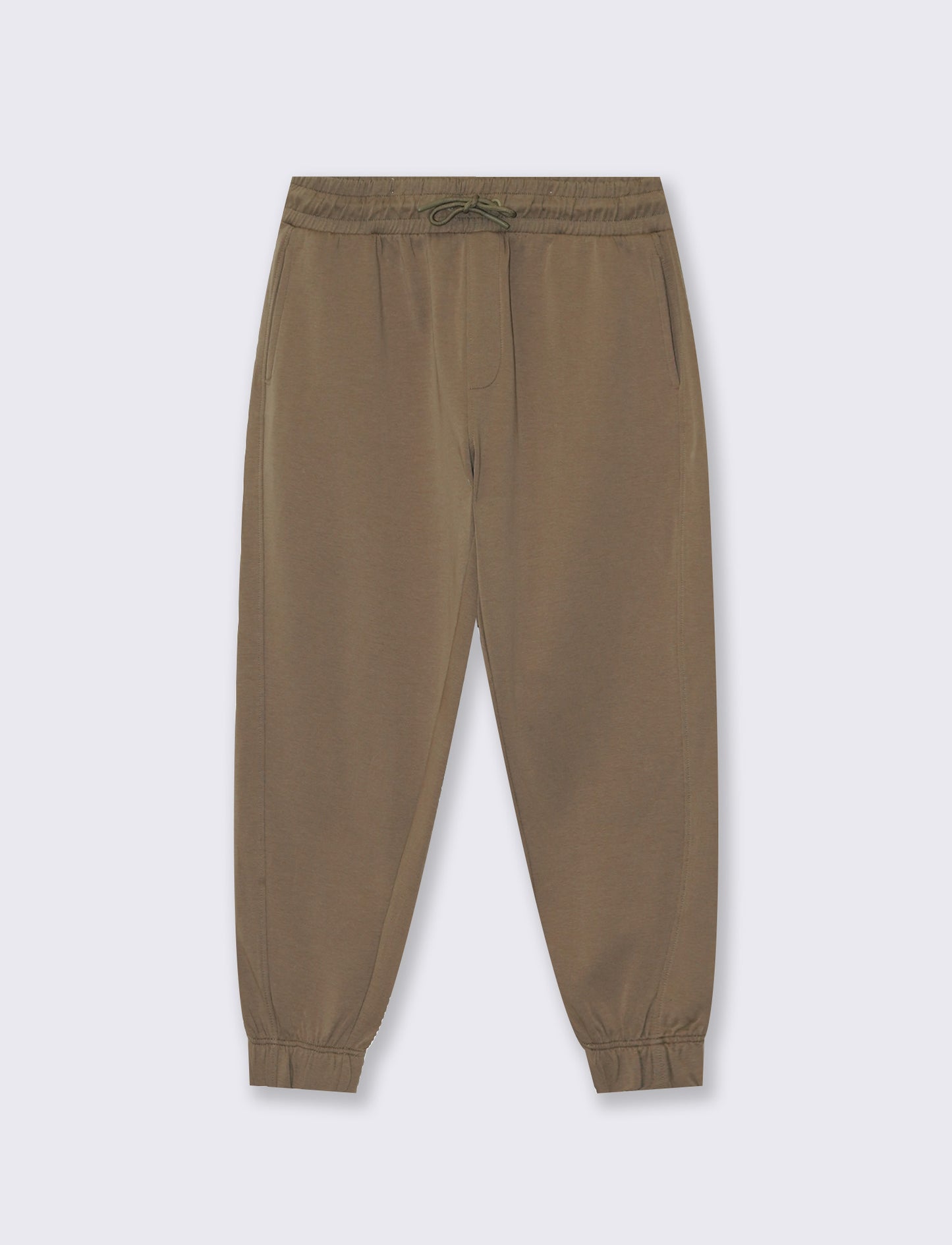 Pantaloni Jogger Premium in Interlock - Verde kaki