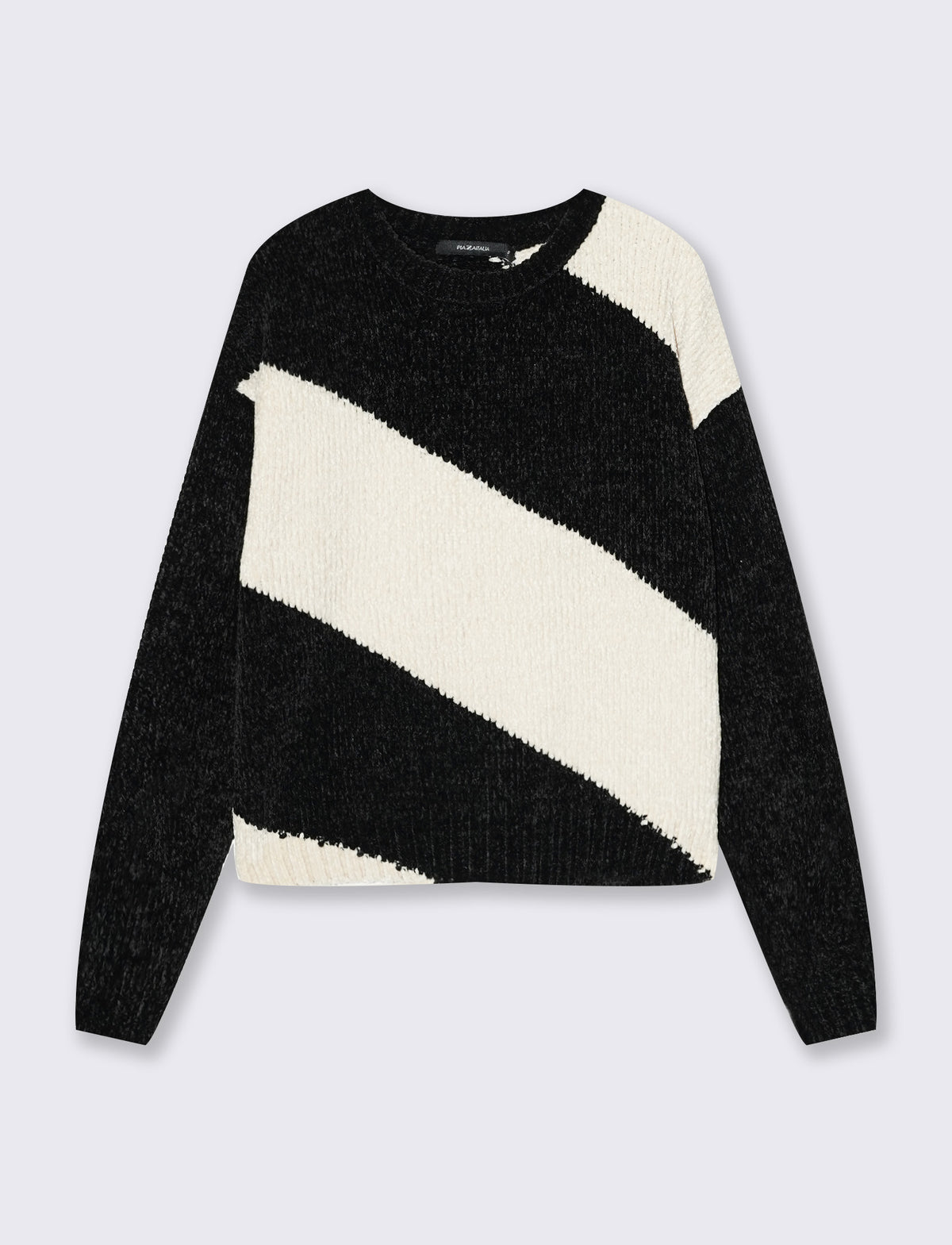 Maglia manica lunga paricollo elegante - var 1