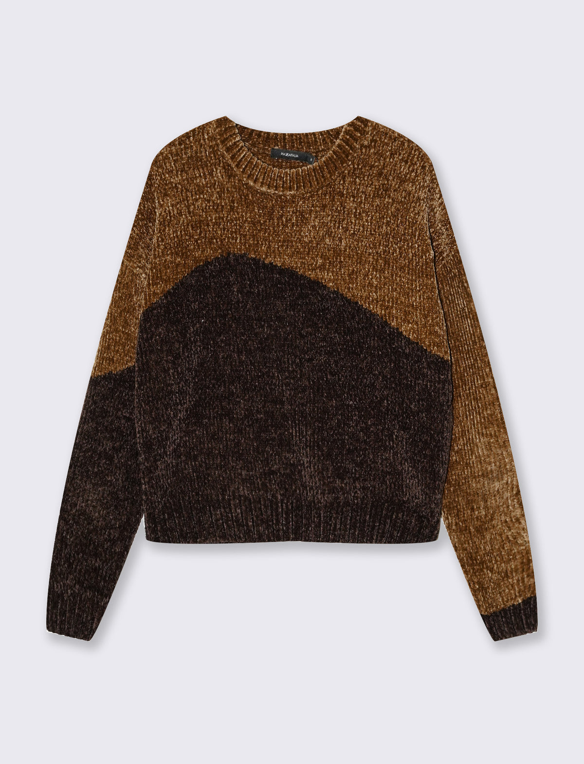 Long sleeve elegant crew neck sweater - 