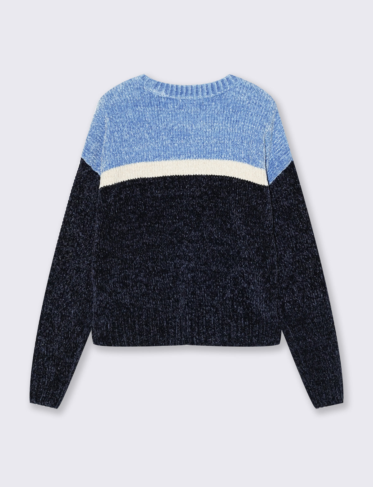 Long sleeve elegant crew neck sweater - 