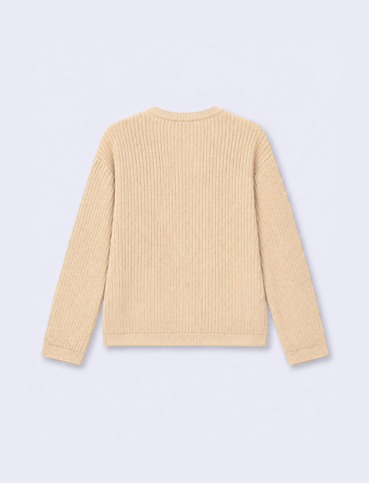 Cardigan con scollo rotondo elegante - Avorio