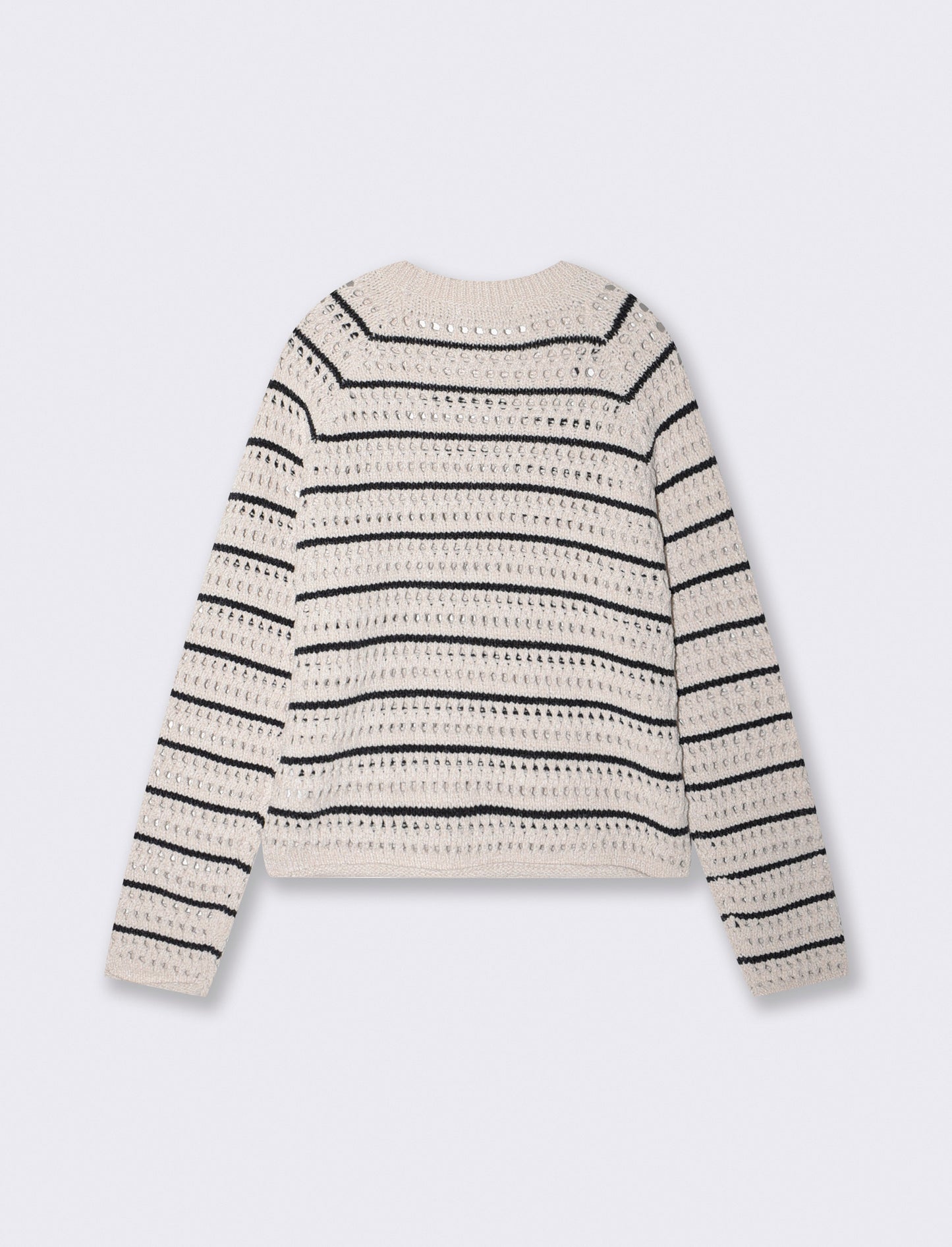 Pullover in ciniglia girocollo crop - var 1
