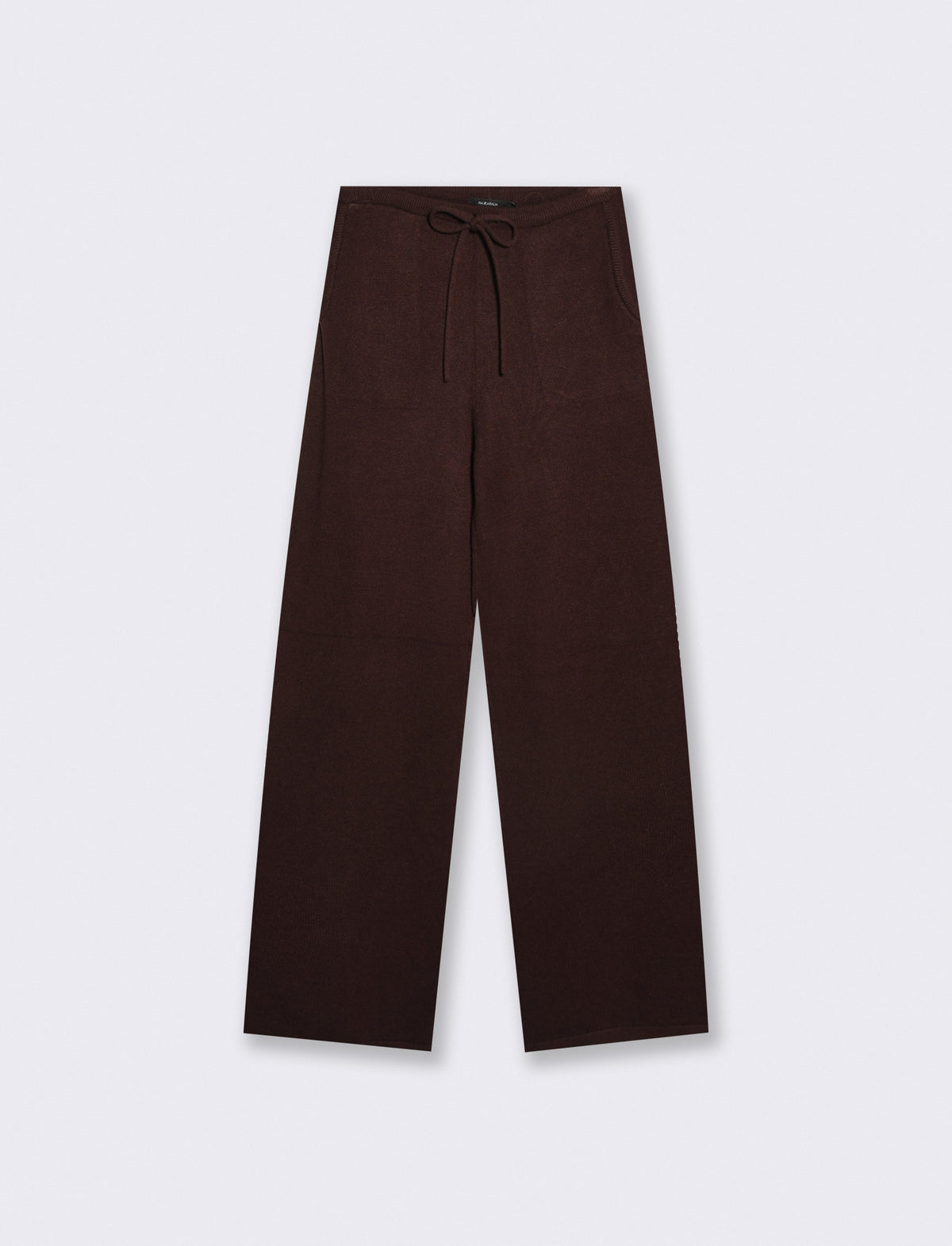 Pantalone in maglia con elastico e tasche - Moro
