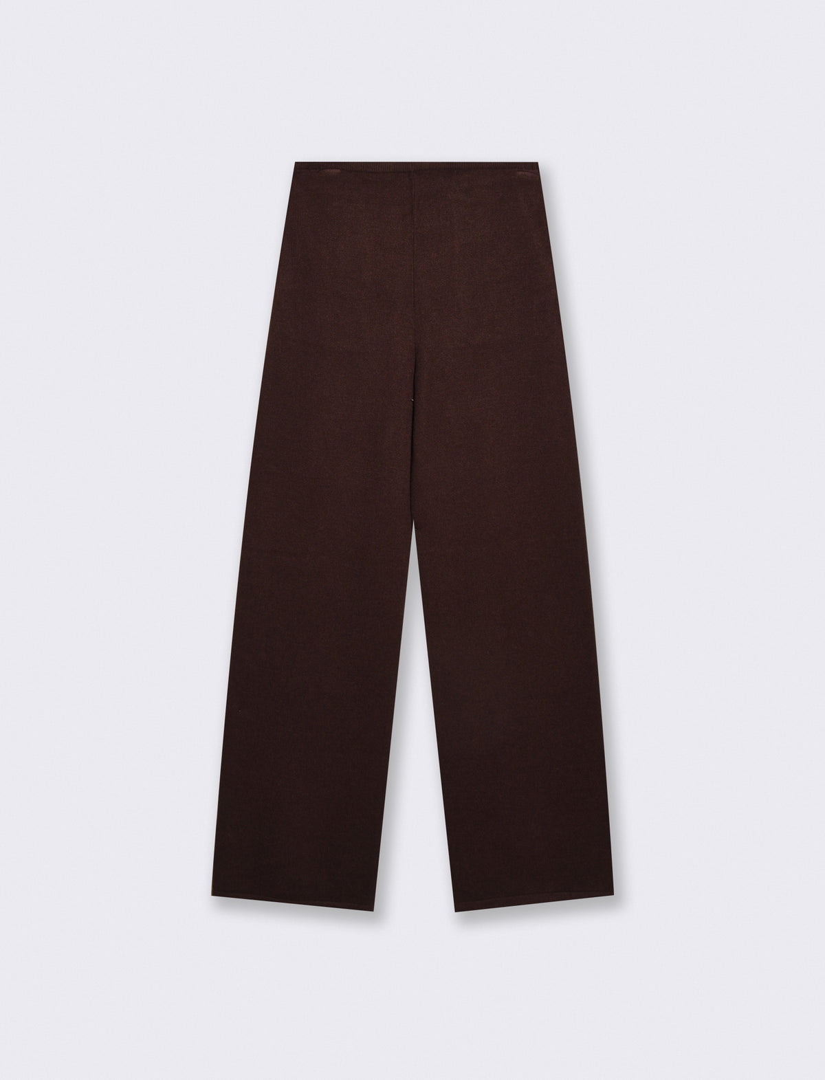 Pantalone in maglia con elastico e tasche - Moro