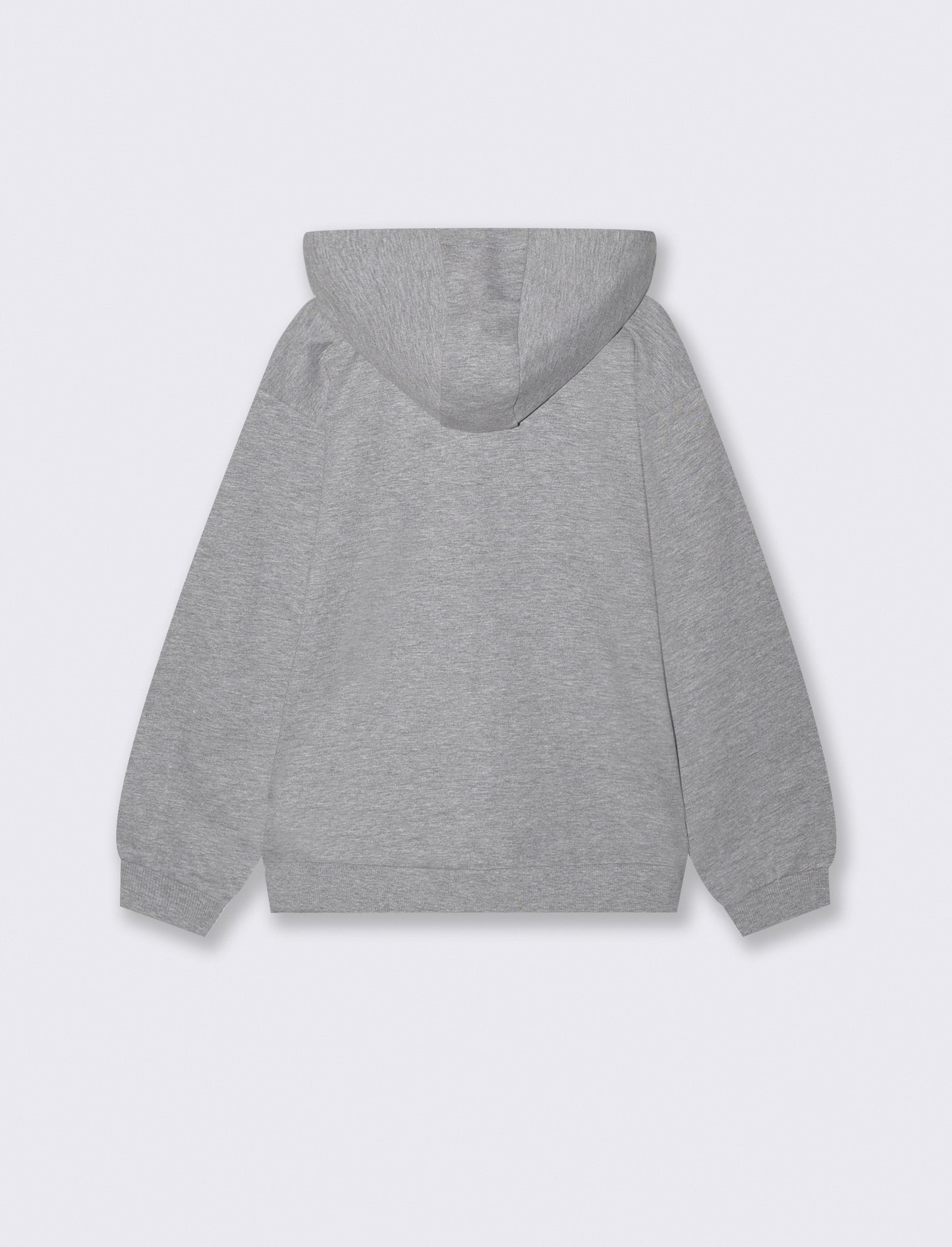 Felpa con cappuccio versatile per tutti - Grigio mel.