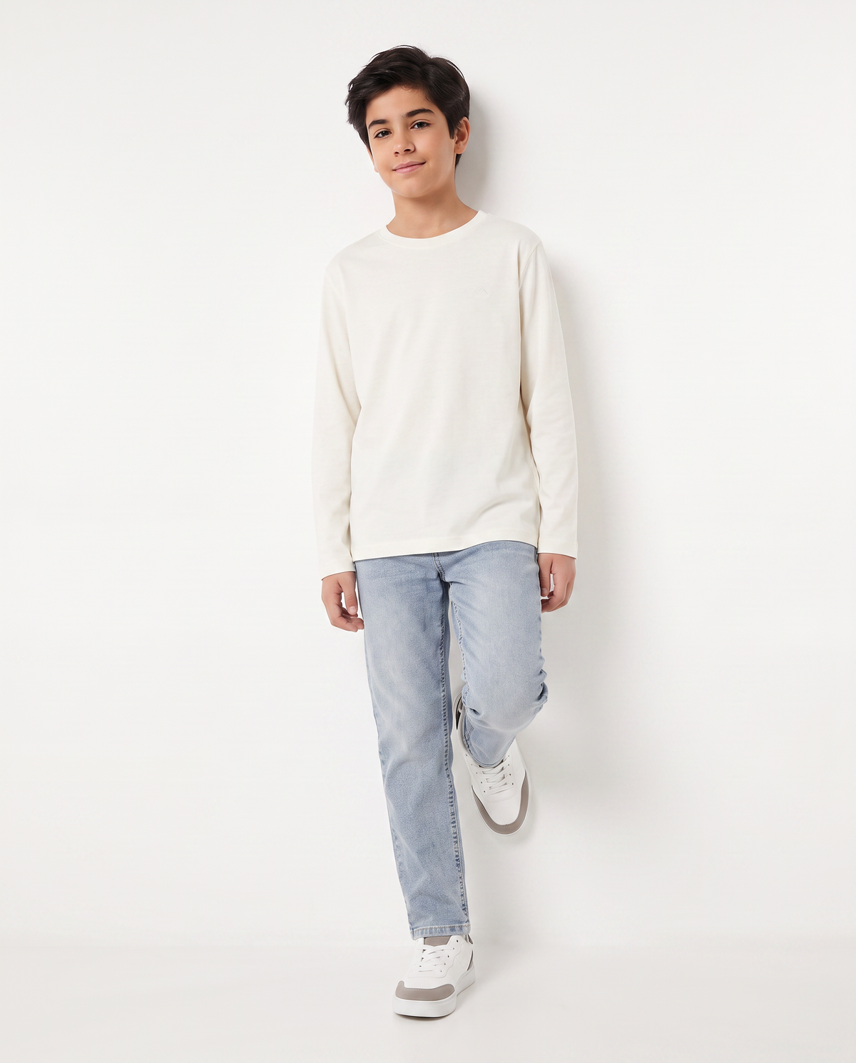 Jeans regular fit in cotone versatili - Denim chiaro