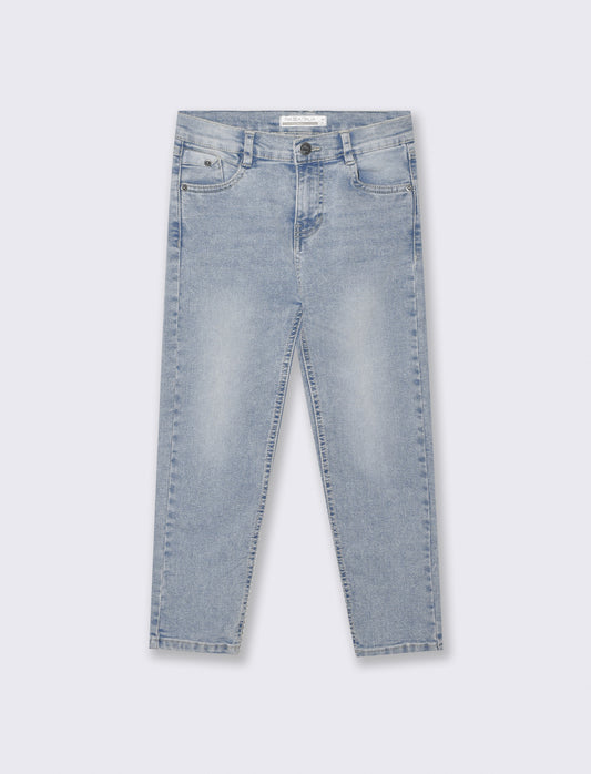 Versatile cotton regular fit jeans - Blue