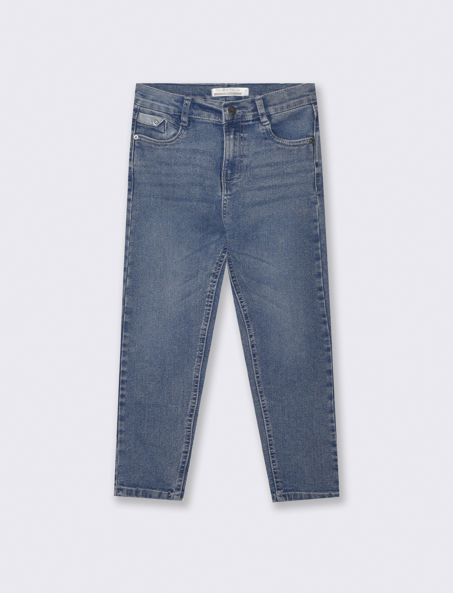 Versatile cotton regular fit jeans - Blue