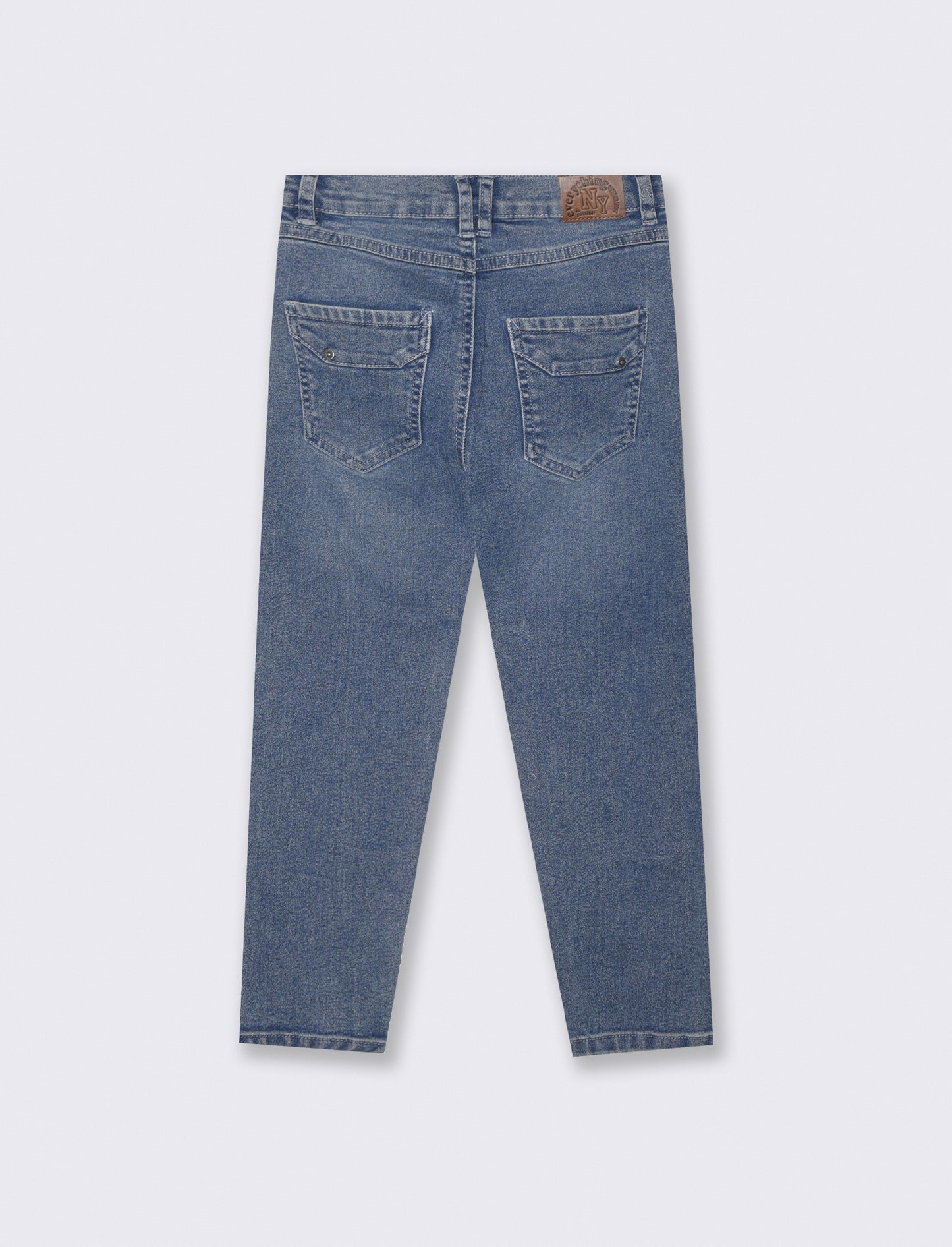 Versatile cotton regular fit jeans - Blue