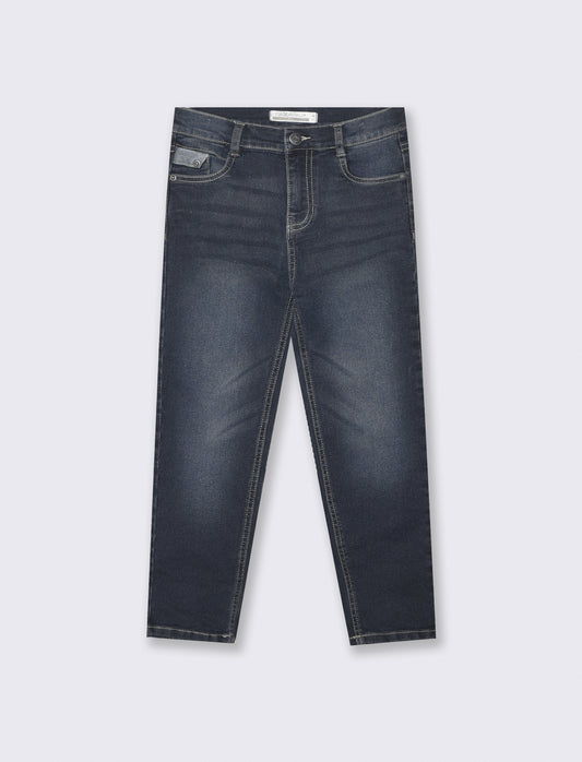 Versatile cotton regular fit jeans - Blue