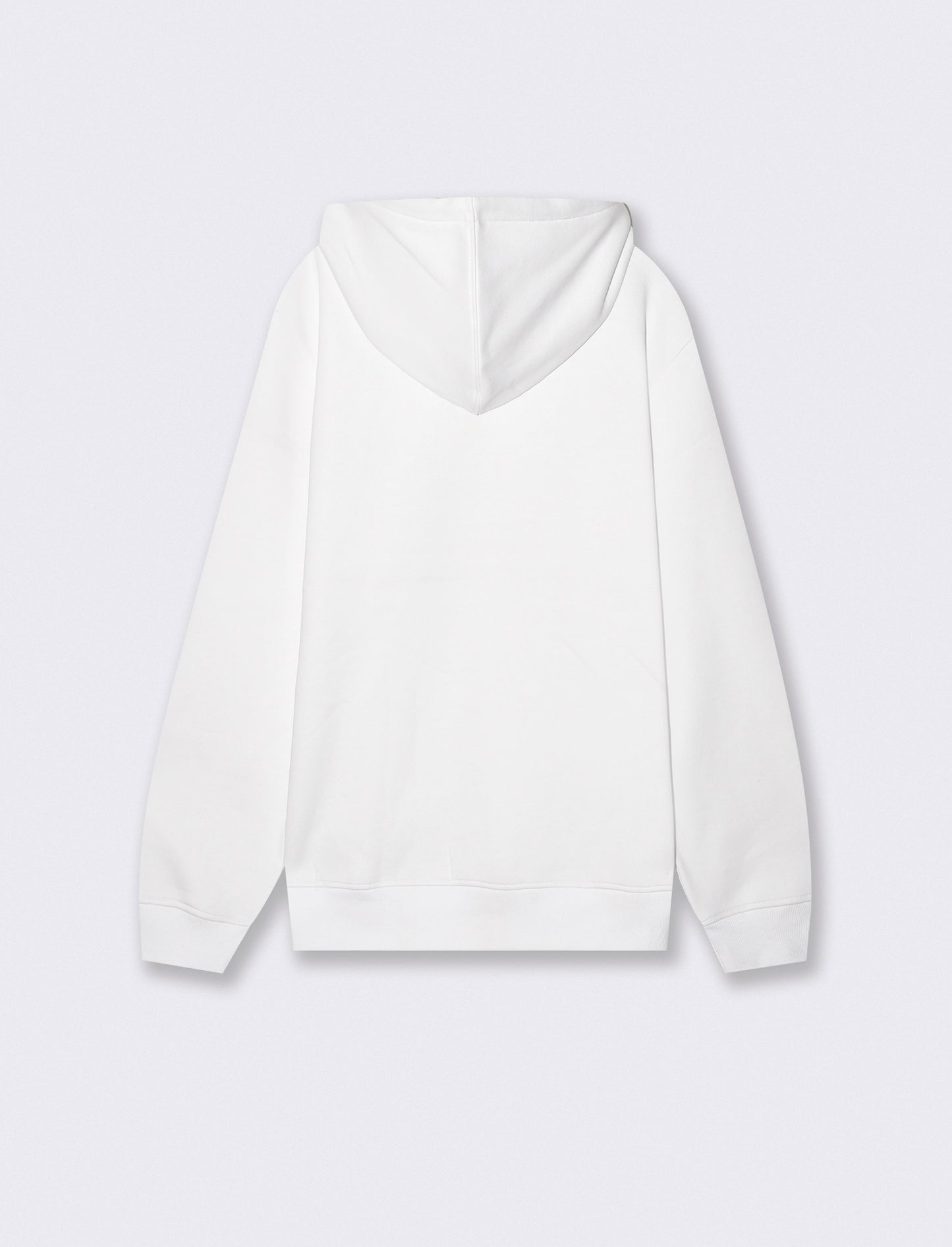 Basic Hoodie with Kangaroo Pocket - White