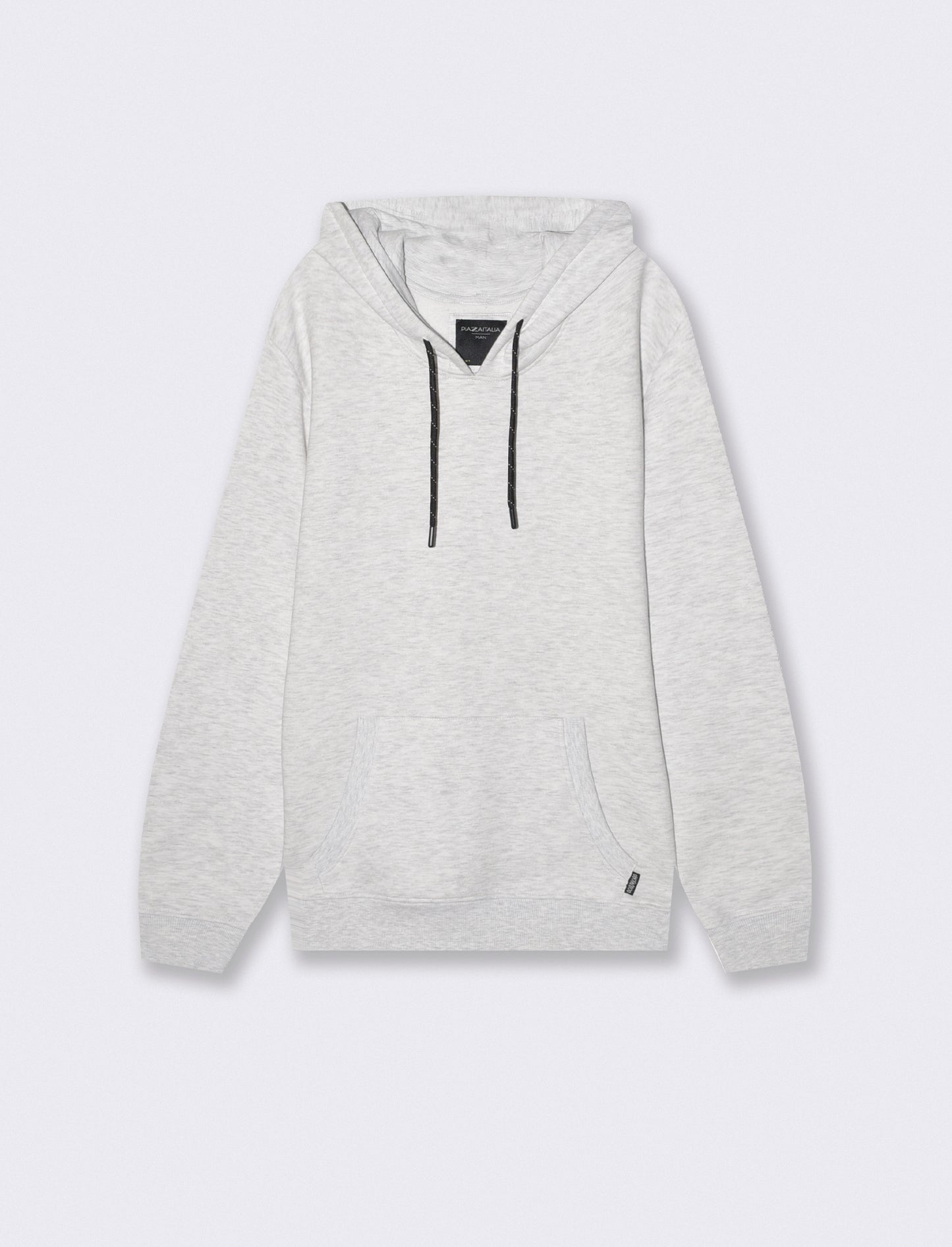 Basic Hoodie with Kangaroo Pocket - Grey