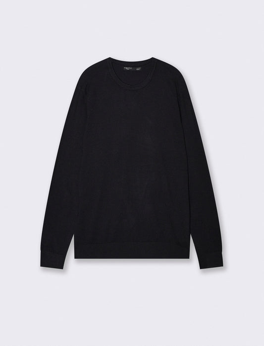 Maglia Basic Soft Touch Girocollo Regular Fit - Nero