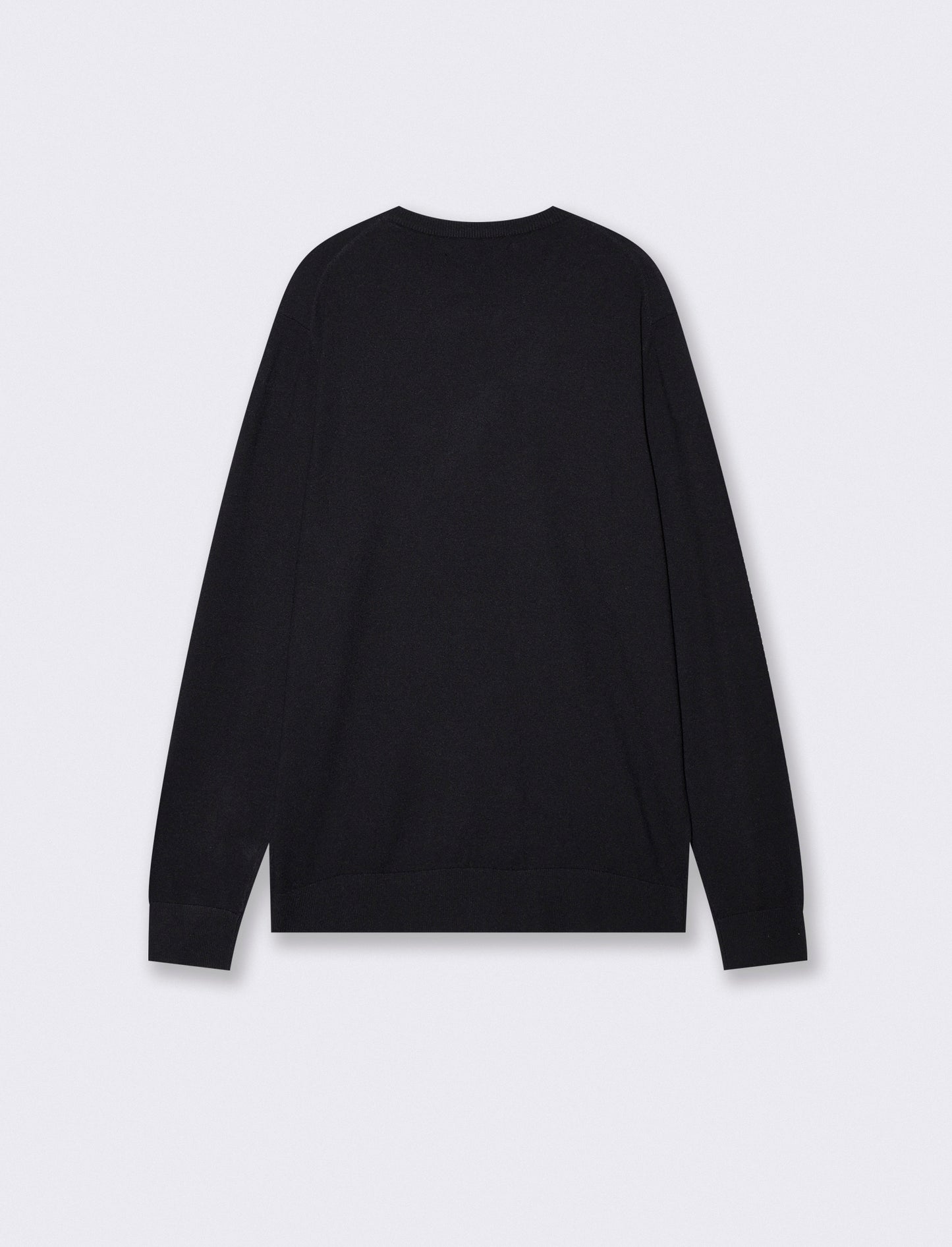 Basic Soft Touch Crew Neck Regular Fit Sweater - Black