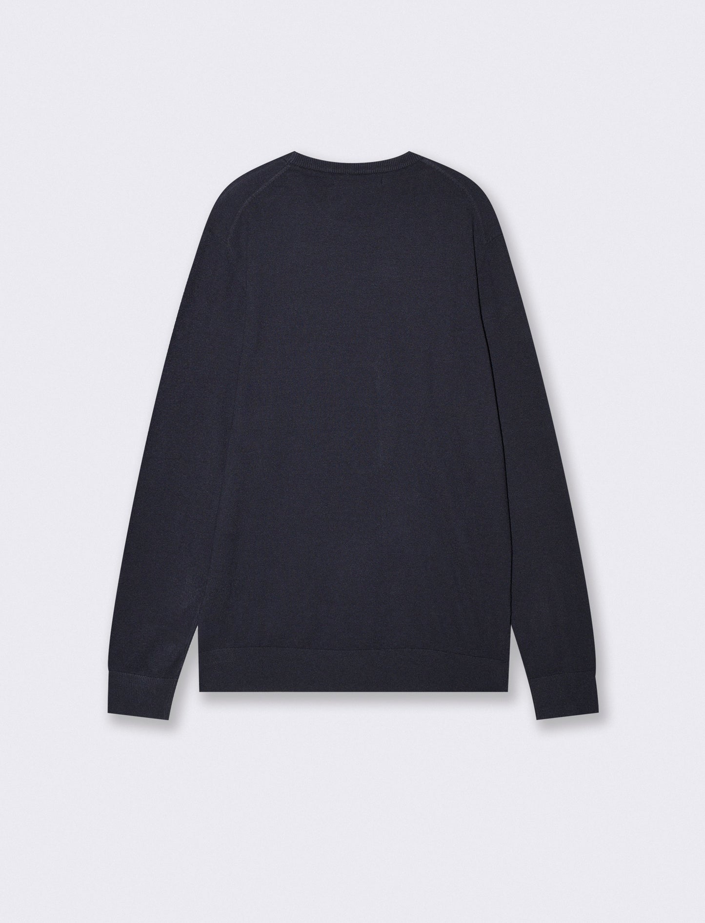 Basic Soft Touch Crew Neck Regular Fit Sweater - Blue
