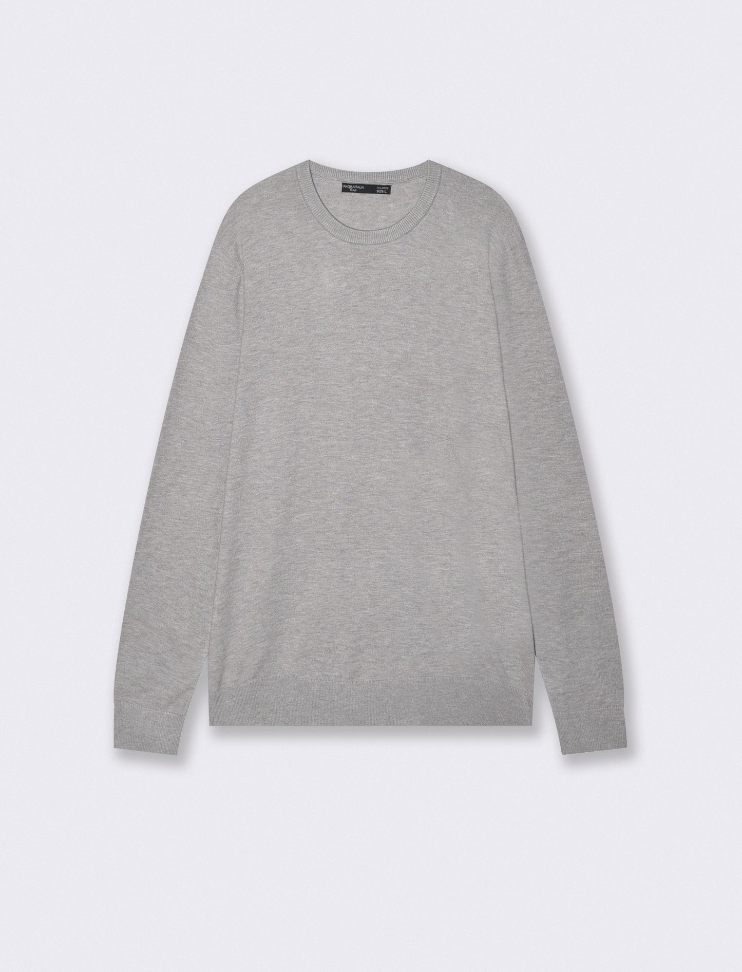 Maglia Basic Soft Touch Girocollo Regular Fit - Grigio mel.