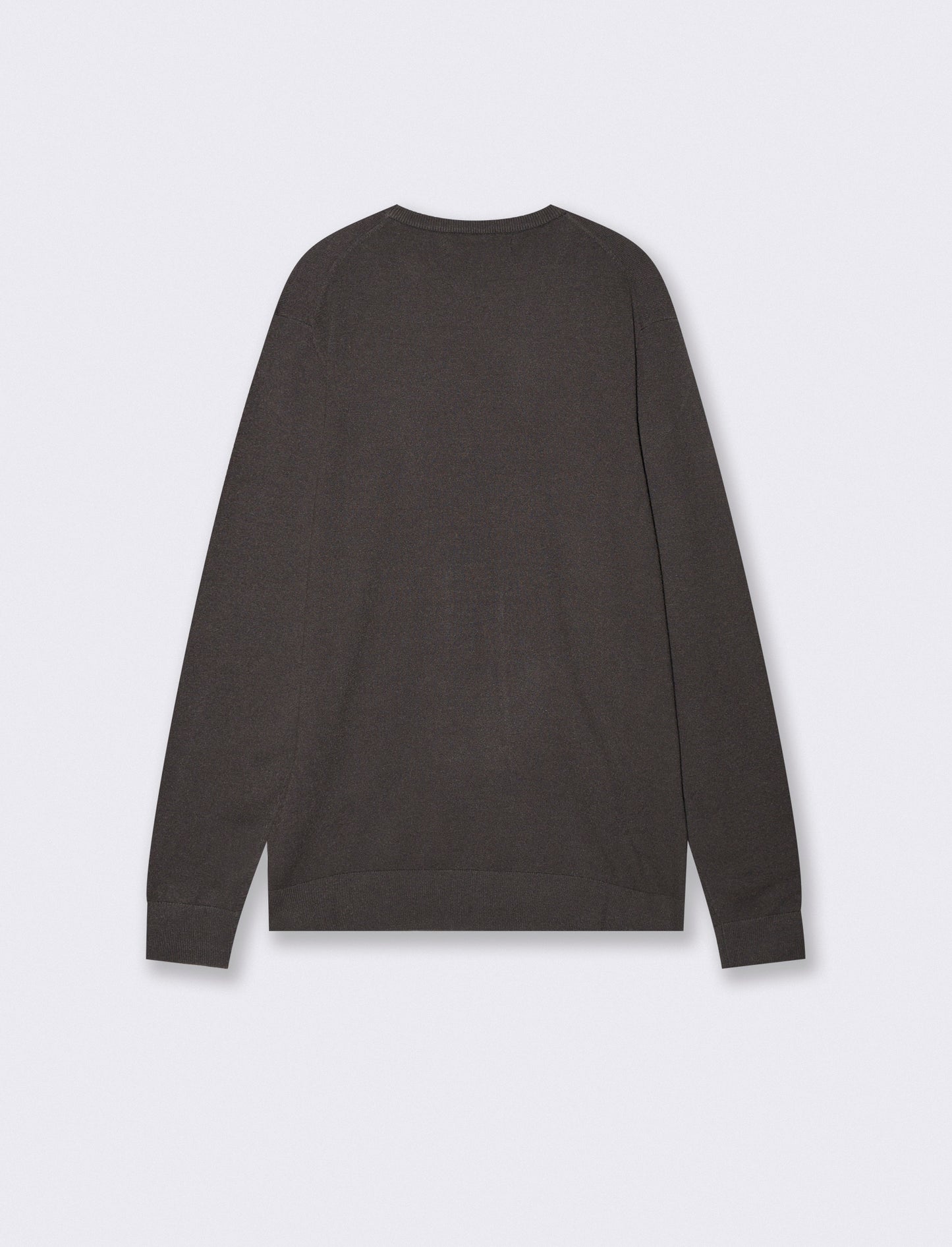 Basic Soft Touch Crew Neck Regular Fit Sweater - Brown