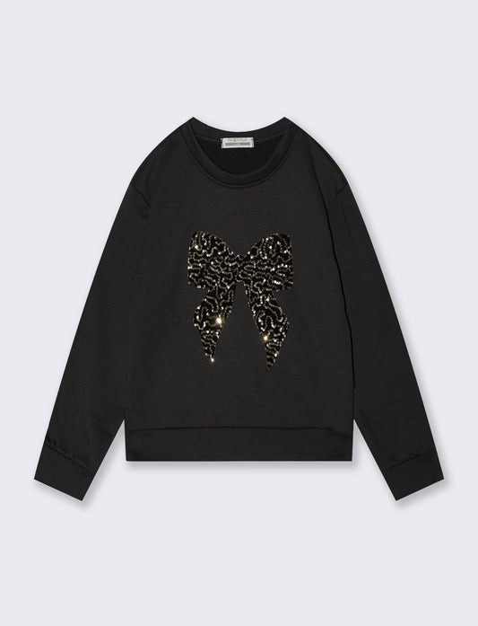 FELPA CON FIOCCO IN PAILLETTES - Fantasia