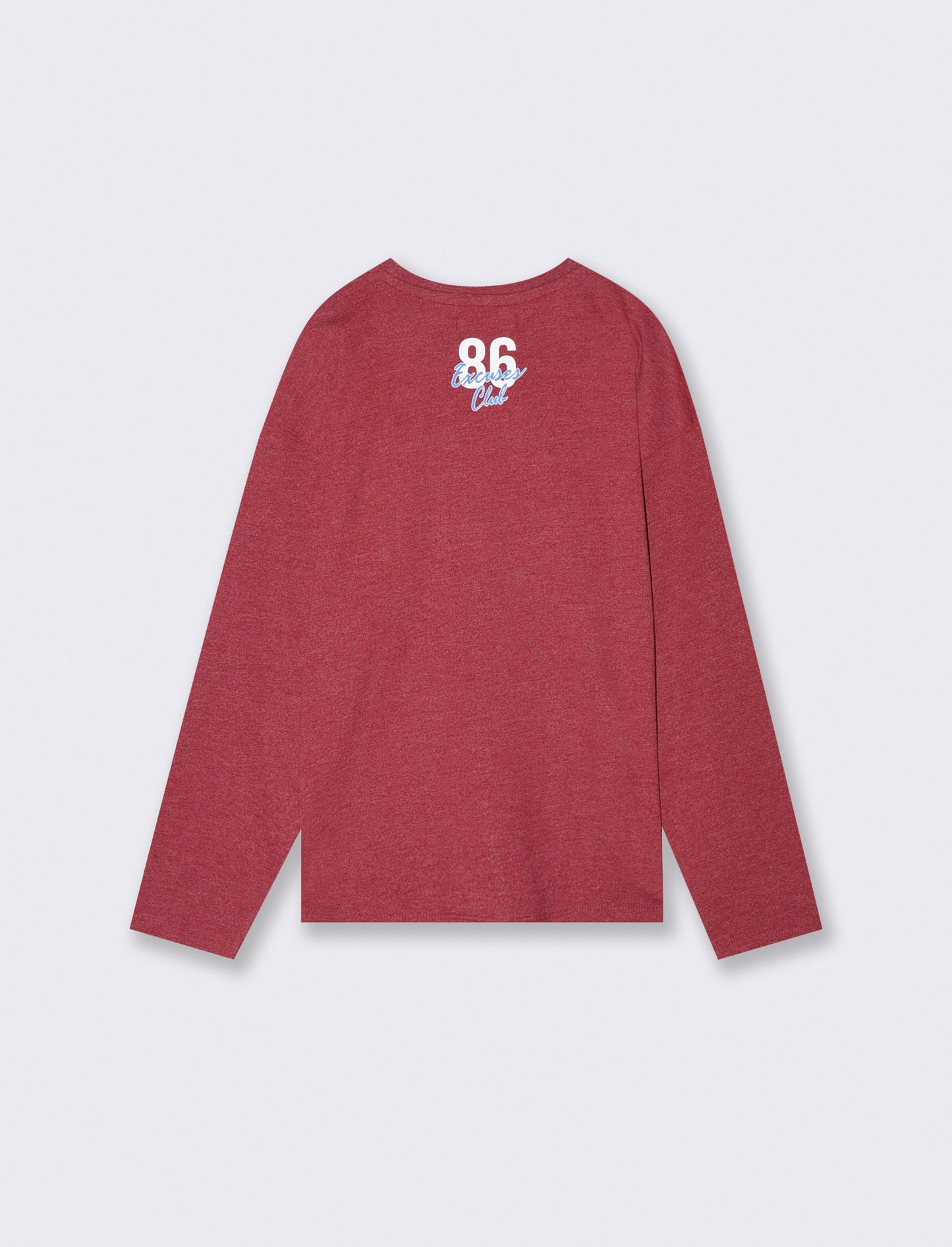 Flame-printed T-shirt with colorful design - Red