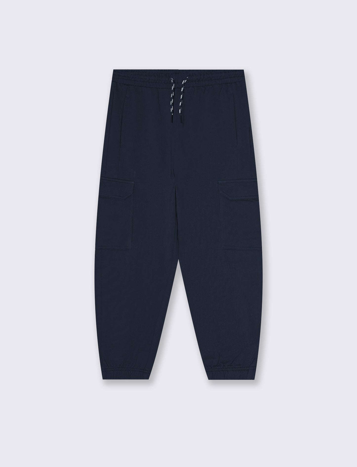 Jogger Cargo Sweatpants with Drawstring - Blue