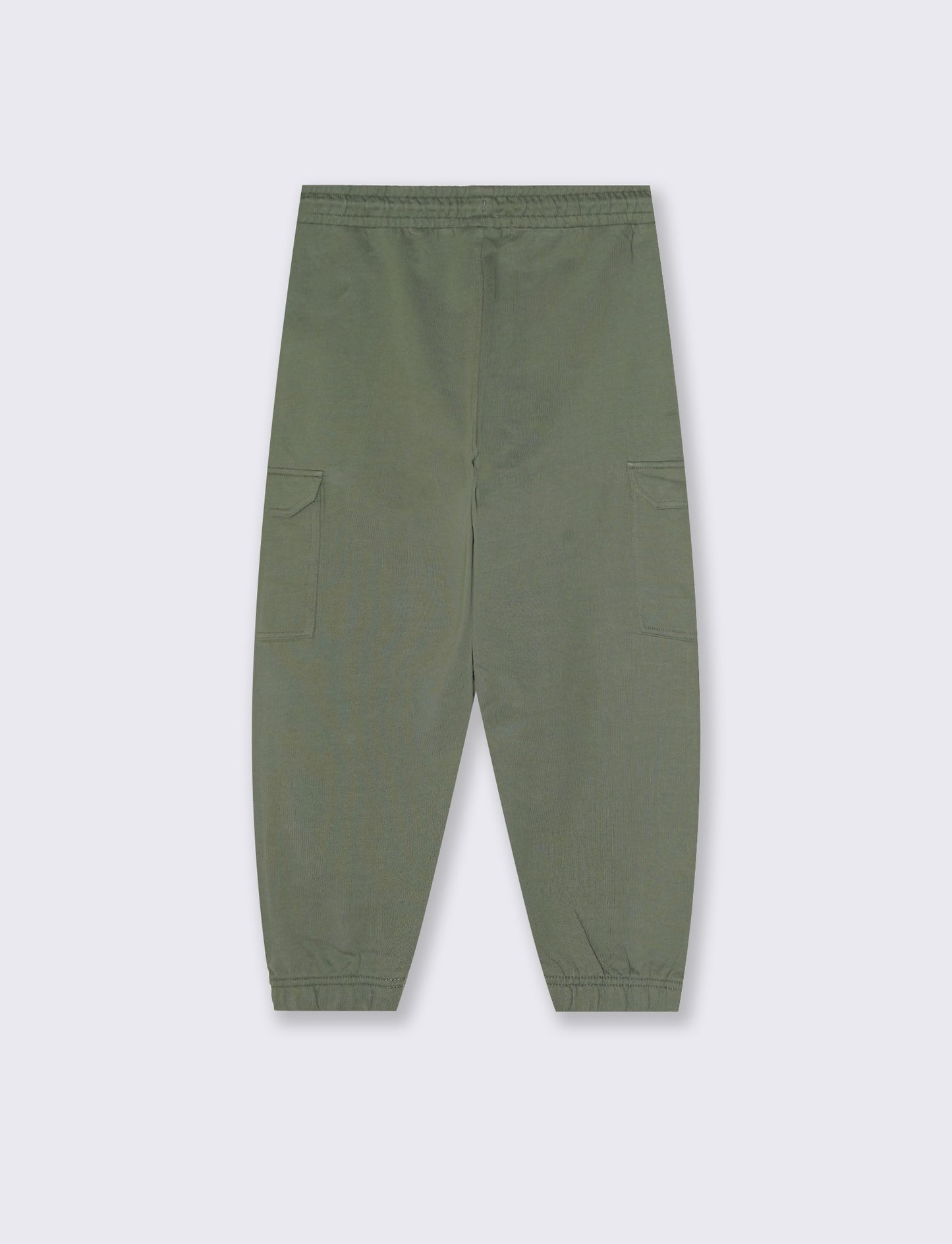 Jogger Cargo in Felpa con Coulisse - Verde salvia
