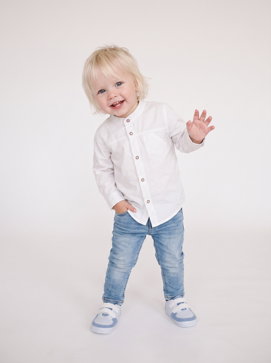 Jeans neonato modello straight disponibile - Denim chiaro