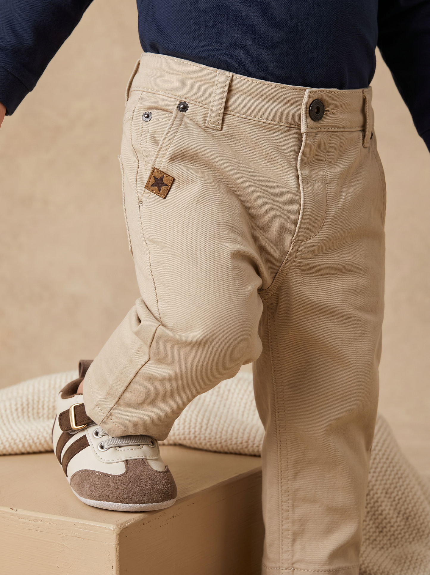 Pantaloni in twill versatili e pratici - Beige
