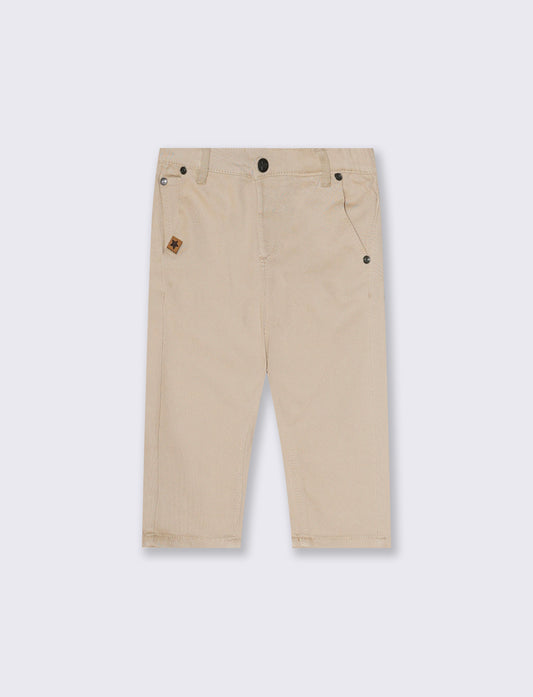 Pantaloni in twill versatili e pratici - Beige