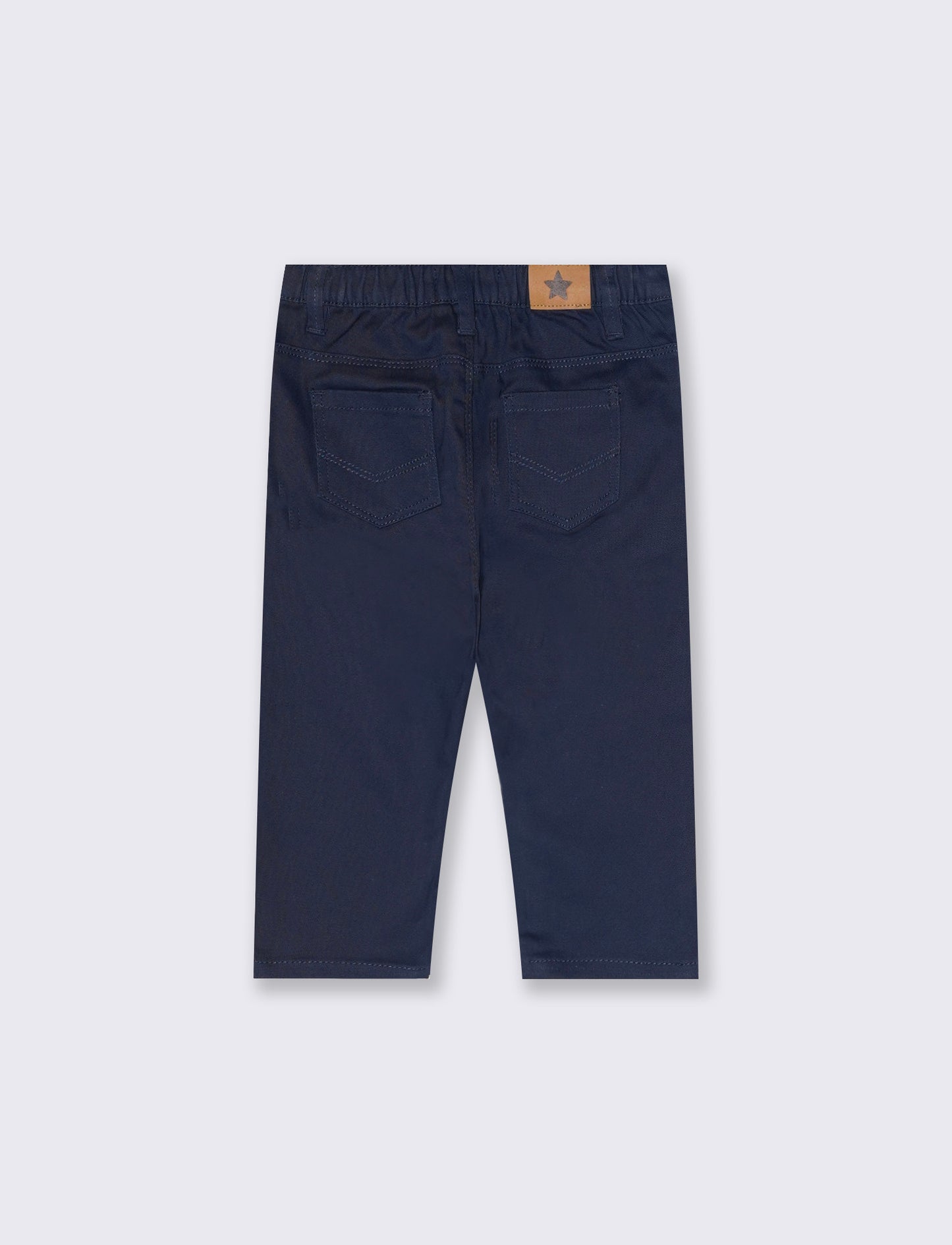 Versatile and Practical Twill Pants - Blue