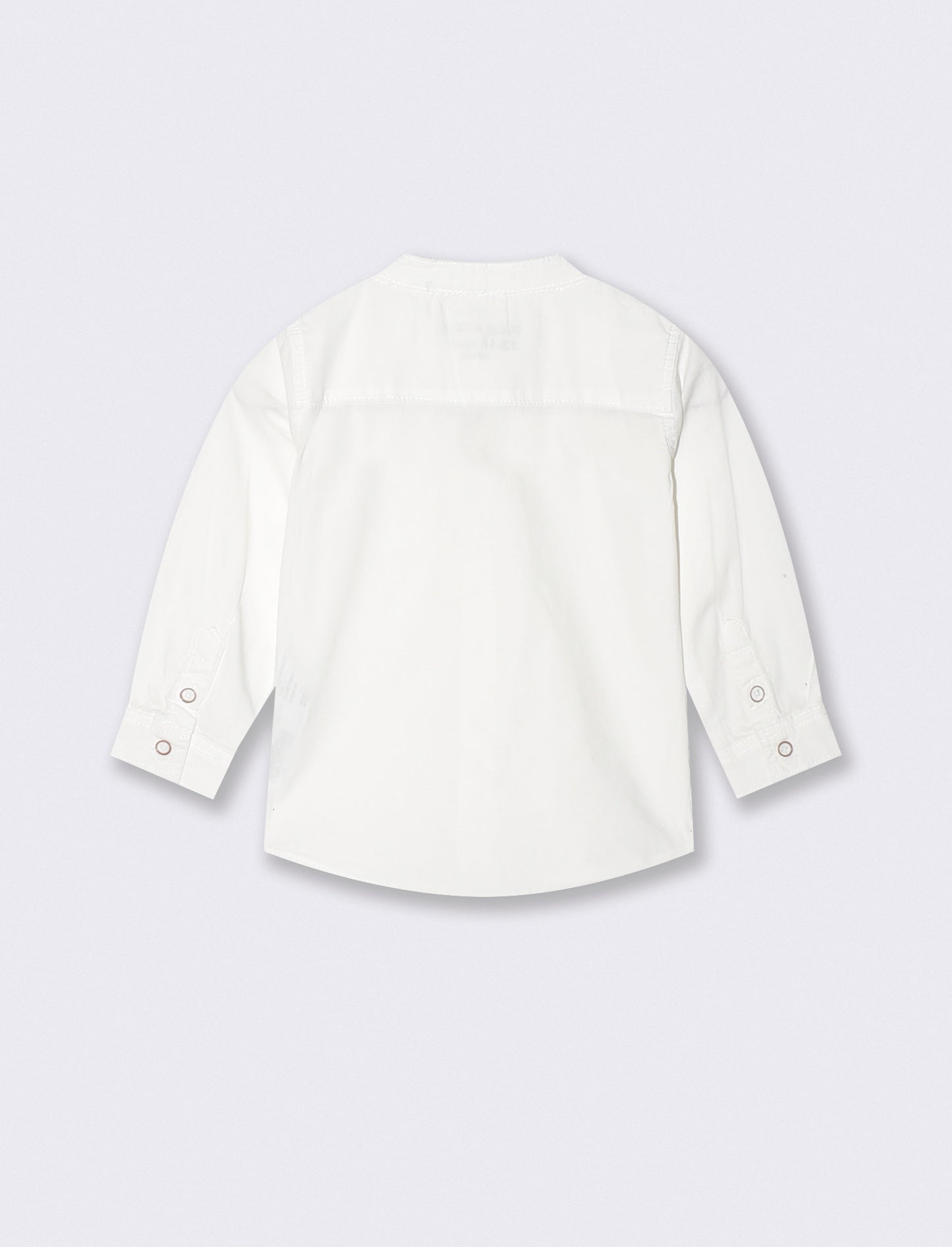 Basic shirt with pocket and embroidery - White