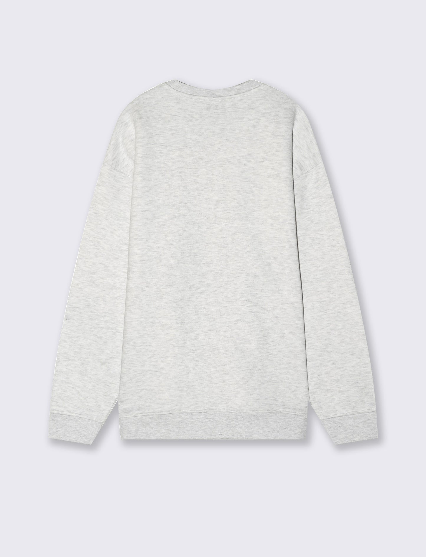 Relaxed fit cotton crewneck sweatshirt - Grey