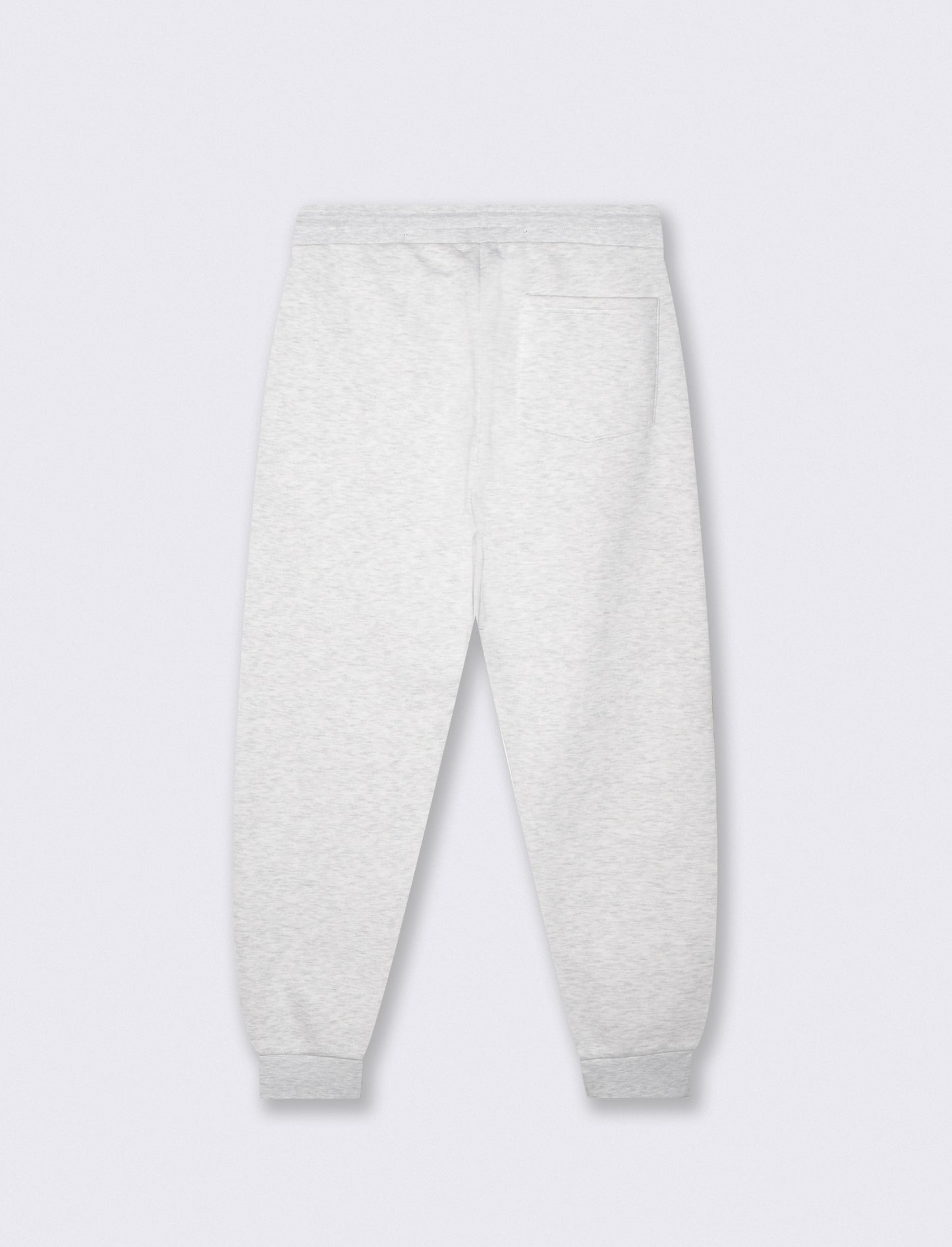 Pantaloni Jogger Basic in Felpa Garzata - Grigio mel.