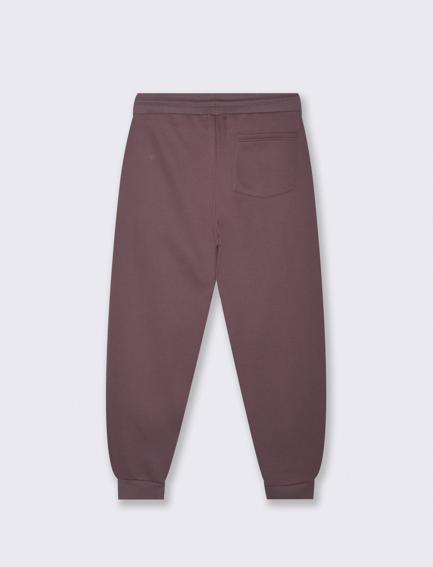 Pantaloni Jogger Basic in Felpa Garzata - Bordeaux