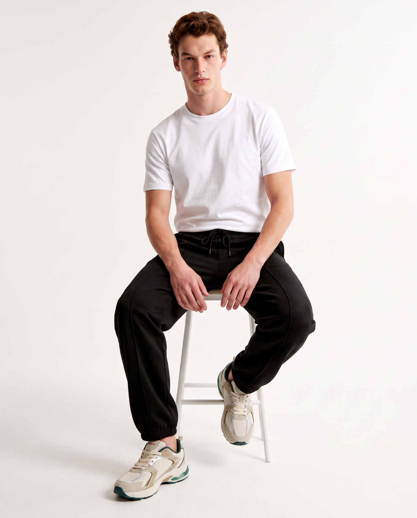 Pantaloni Jogger Baggy in Felpa Comfort - Nero