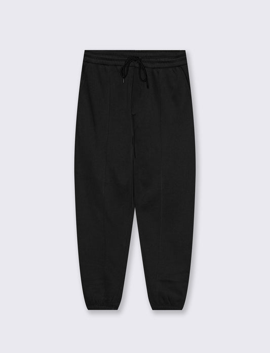 Pantaloni Jogger Baggy in Felpa Comfort - Nero