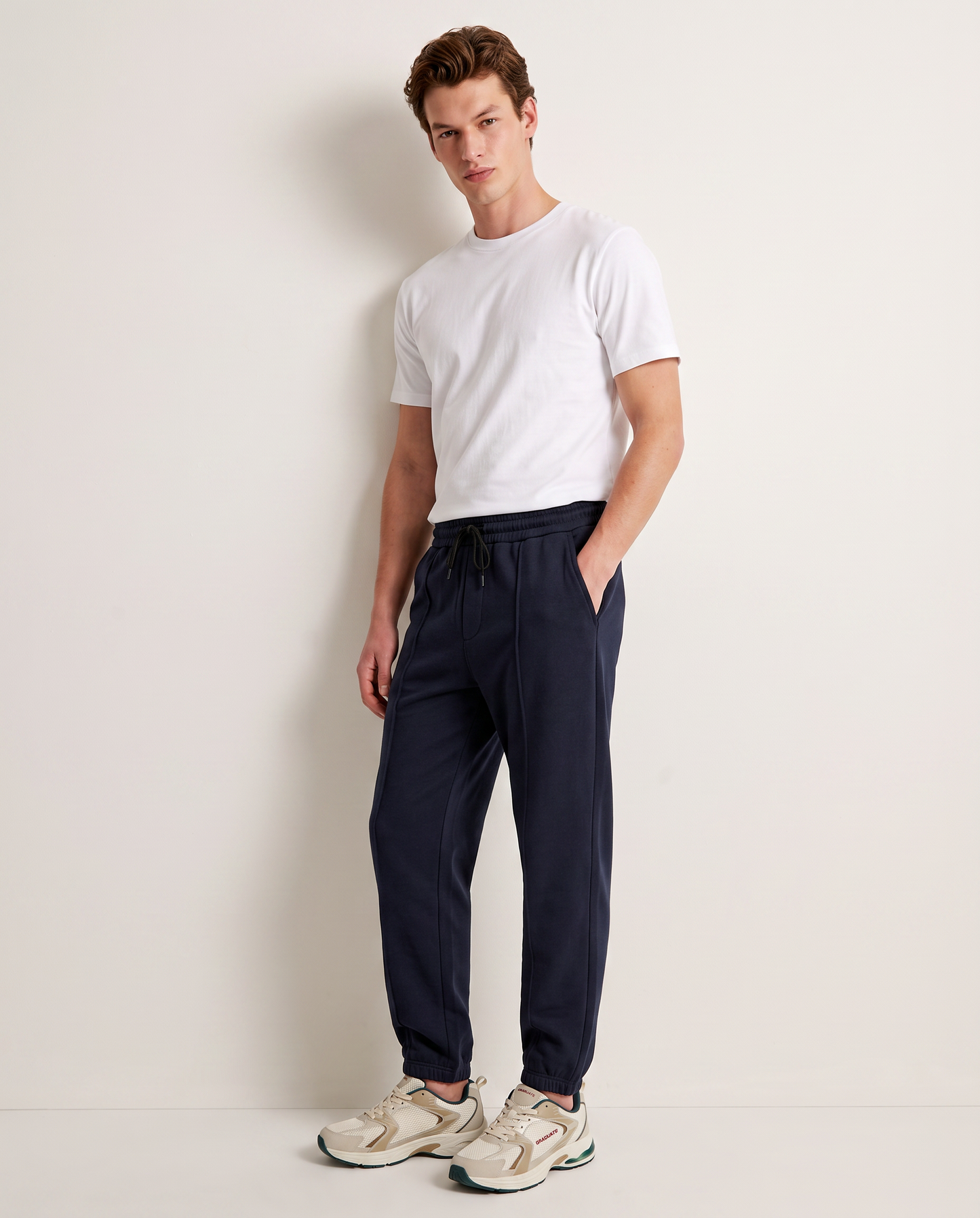 Pantaloni Jogger Baggy in Felpa Comfort - Blu