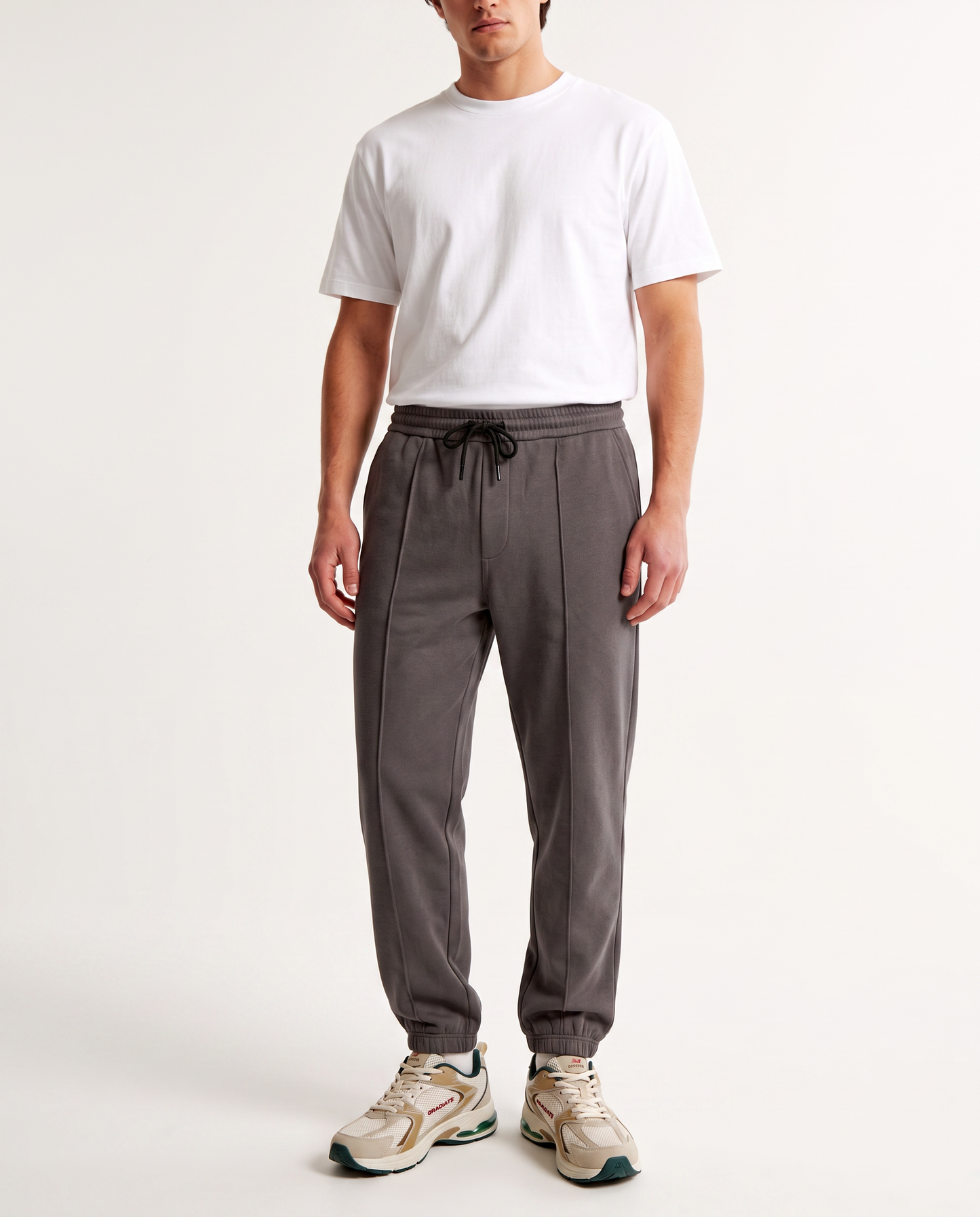 Pantaloni Jogger Baggy in Felpa Comfort - Grigio