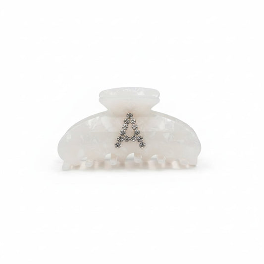 Pinza con lettera in strass scintillanti - var 1
