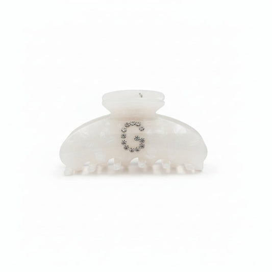 Pinza con lettera in strass scintillanti - Var 4
