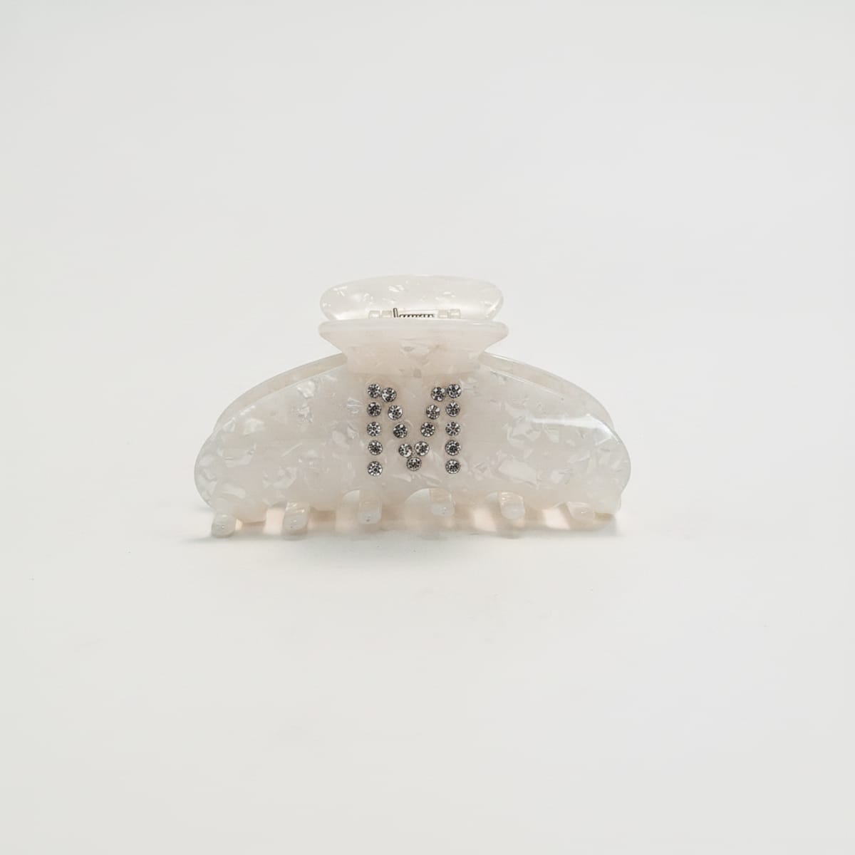 Pinza con lettera in strass scintillanti - Var 5