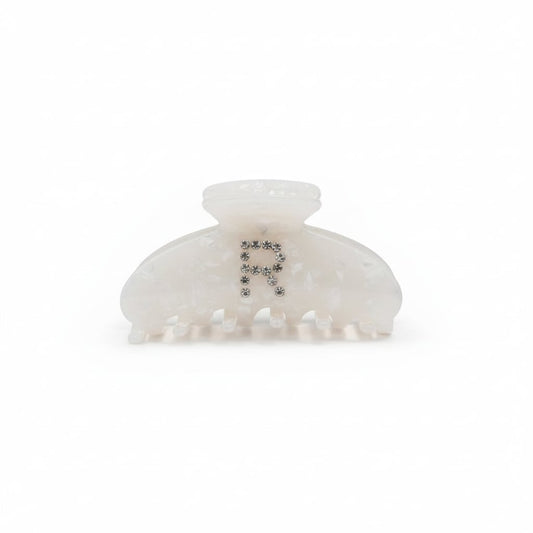 Pinza con lettera in strass scintillanti - Var 6