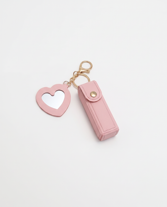 Fashion Lip Gloss Keychain - Pink