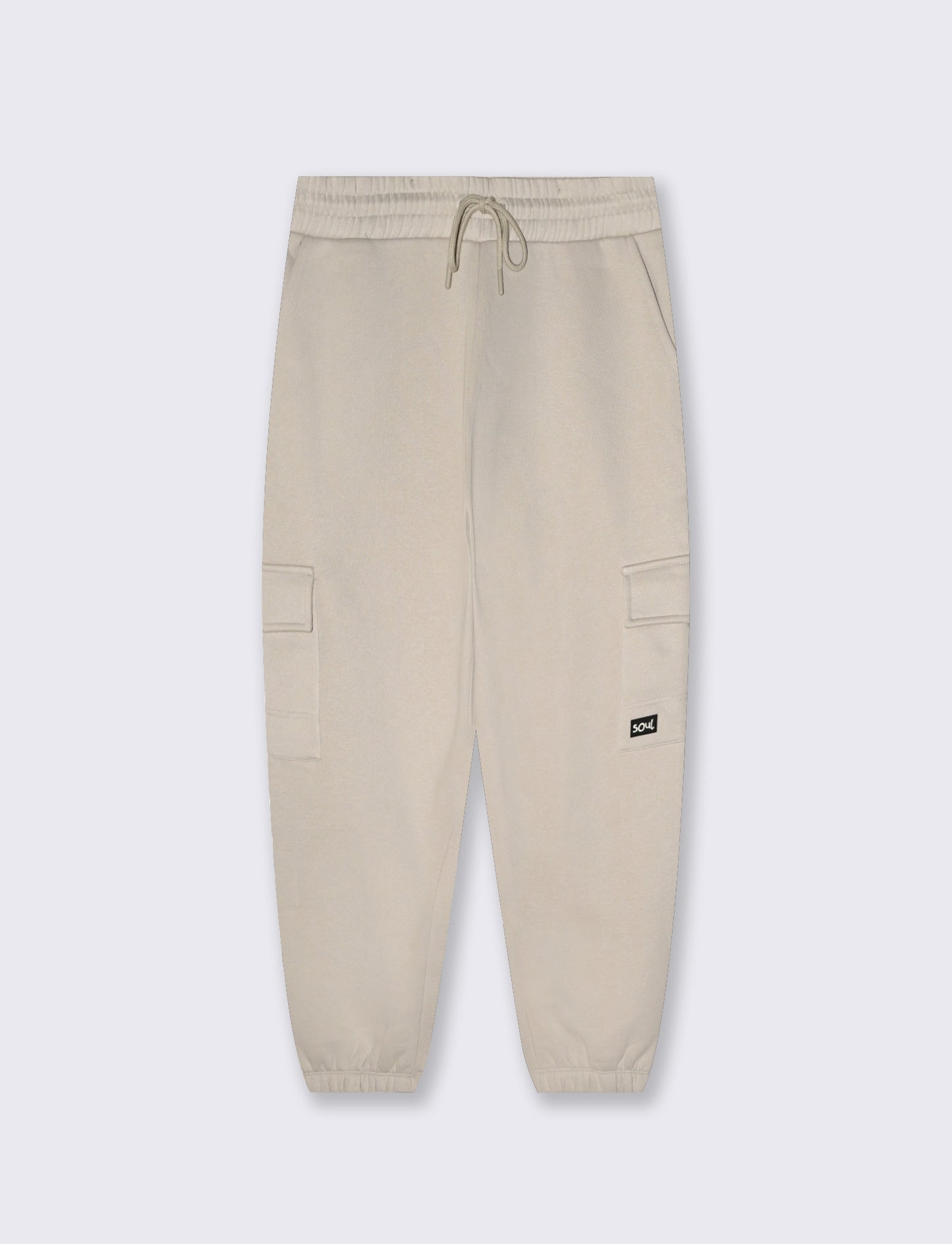 Pantaloni in felpa con tasconi laterali - Grigio ghiaccio