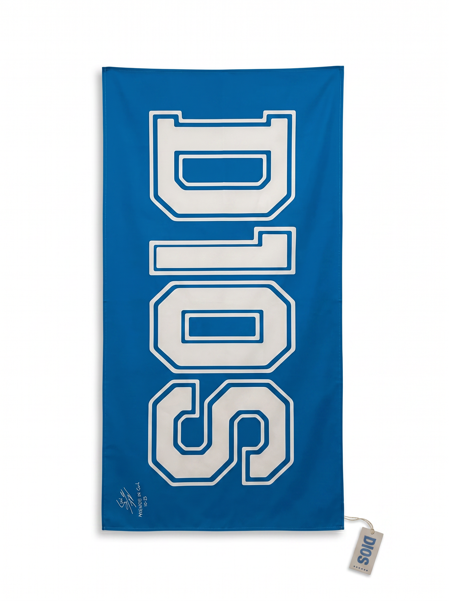 Telo mare d10s con scritta esclusiva - Azzurro