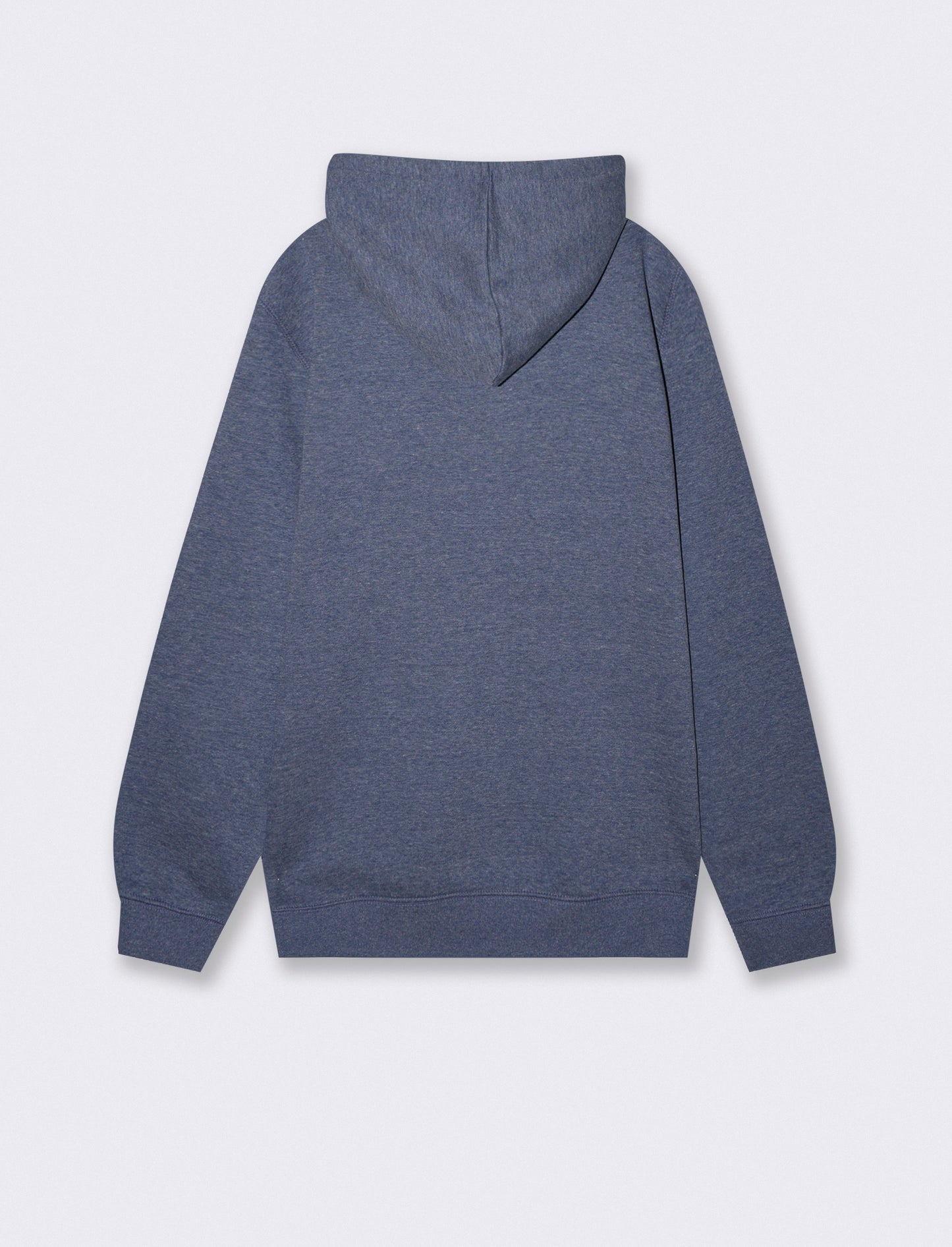 Felpa con cappuccio e cerniera melange - Blu