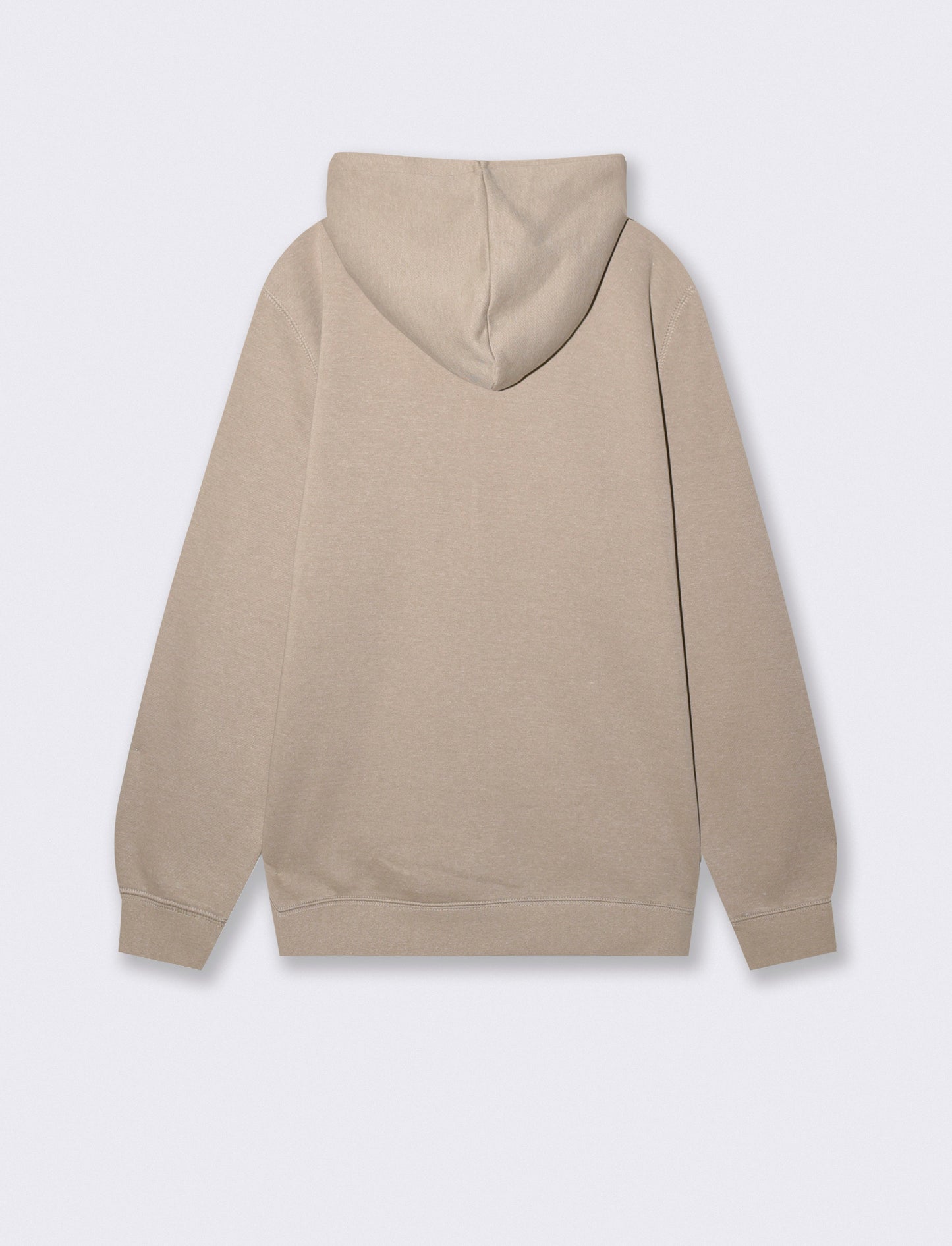 Felpa con cappuccio e cerniera melange - Beige