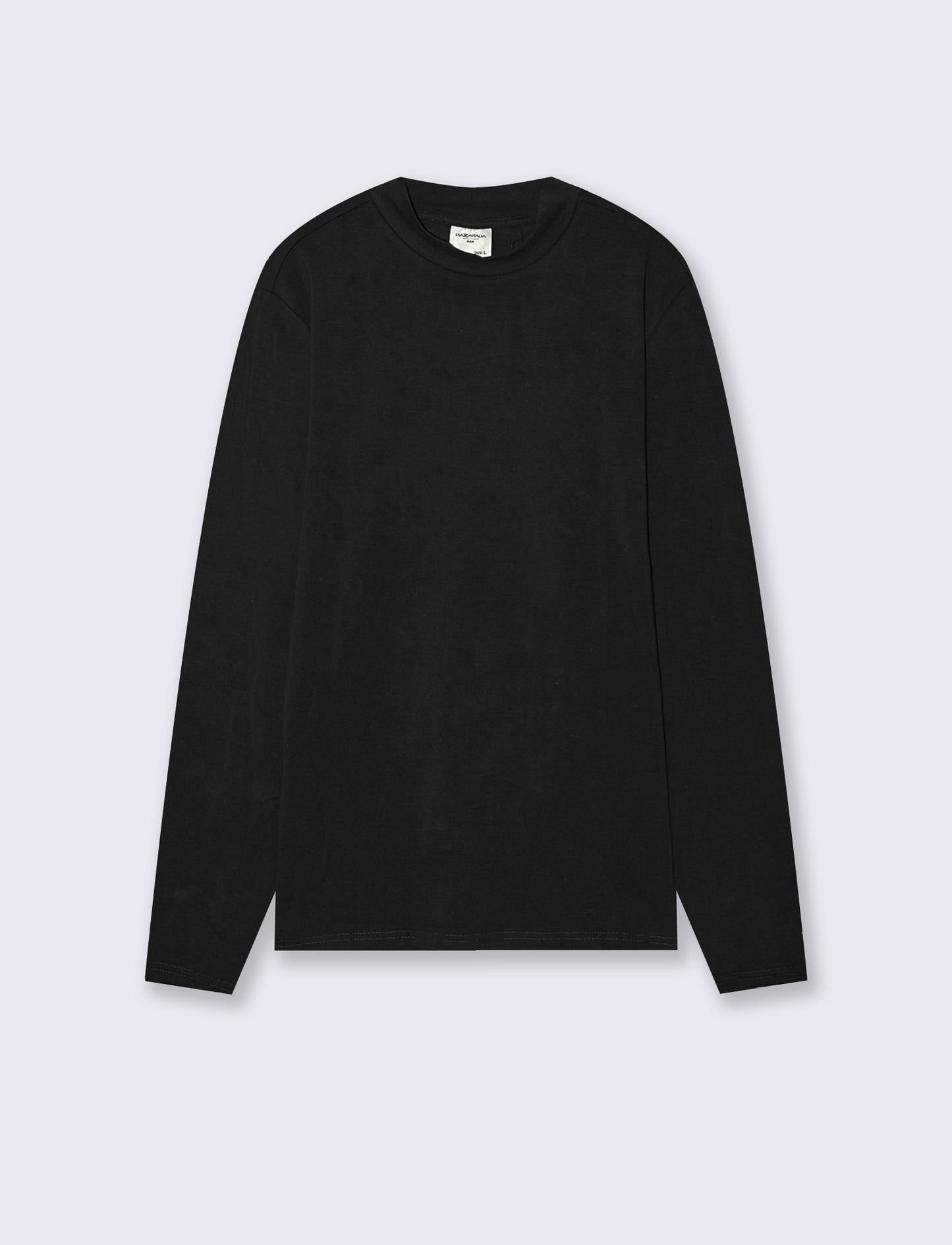 T-shirt lupetto maniche lunghe slim fit - Nero