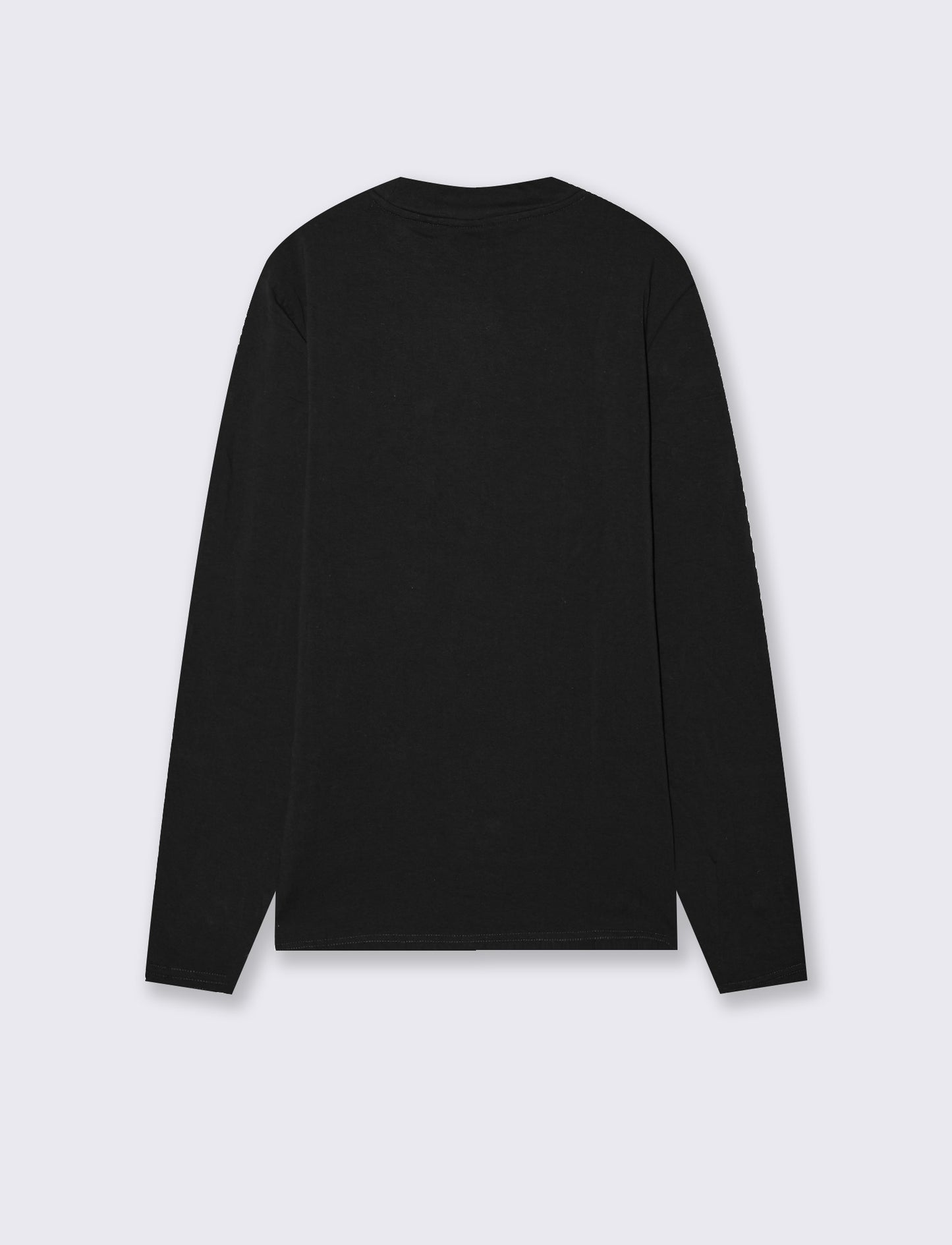 T-shirt lupetto maniche lunghe slim fit - Nero