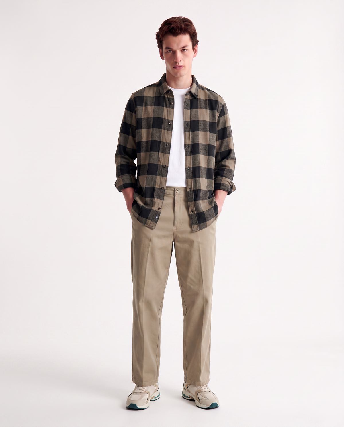 Flannel Check Shirt Regular Fit - Green