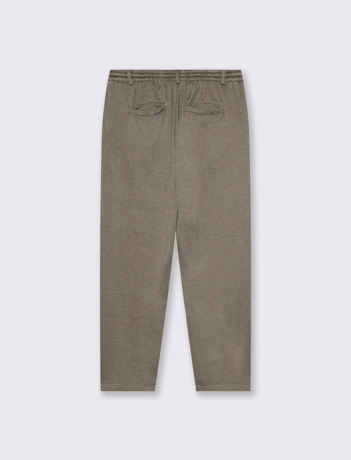 Pantaloni Chino Jogger Nido d'Ape Stretch - Grigio fango